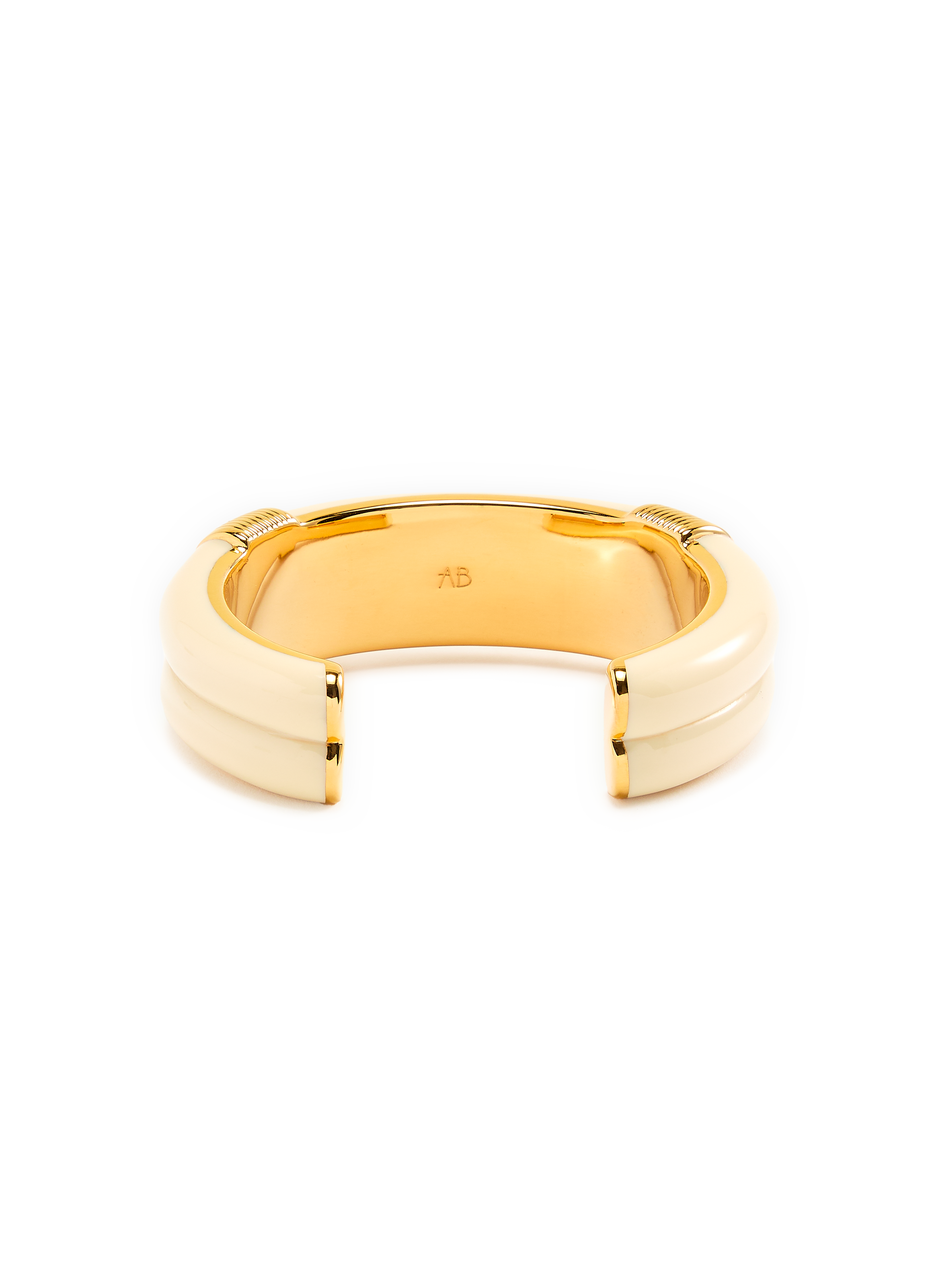 Bracelet Katt en résine ivoire AURELIE BIDERMANN Blanc