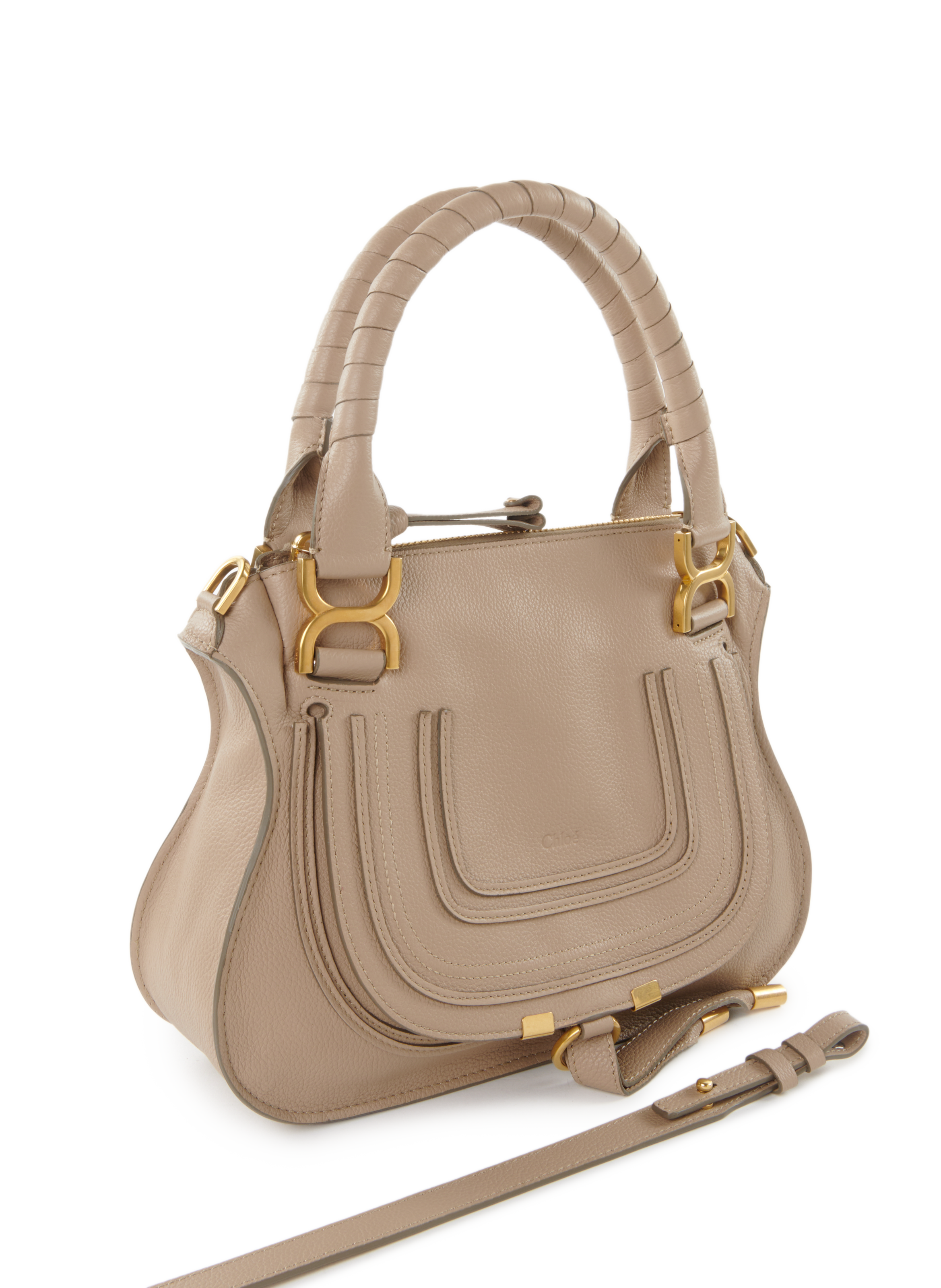 Sac à main Marcie en cuir CHLOÉ Gris