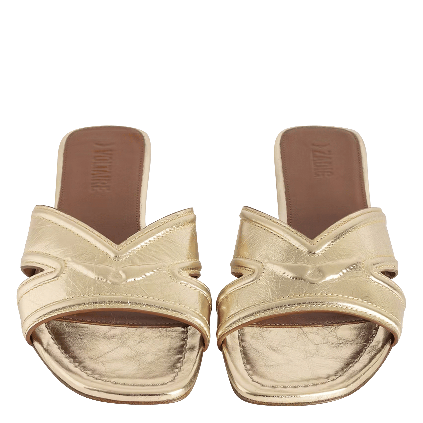 Sandales plates azora ZADIG&VOLTAIRE Jaune