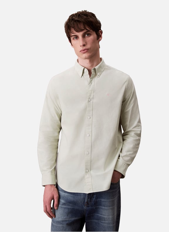 Cotton shirt Khaki by CALVIN KLEIN CALVIN KLEIN Cotton shirt Khaki