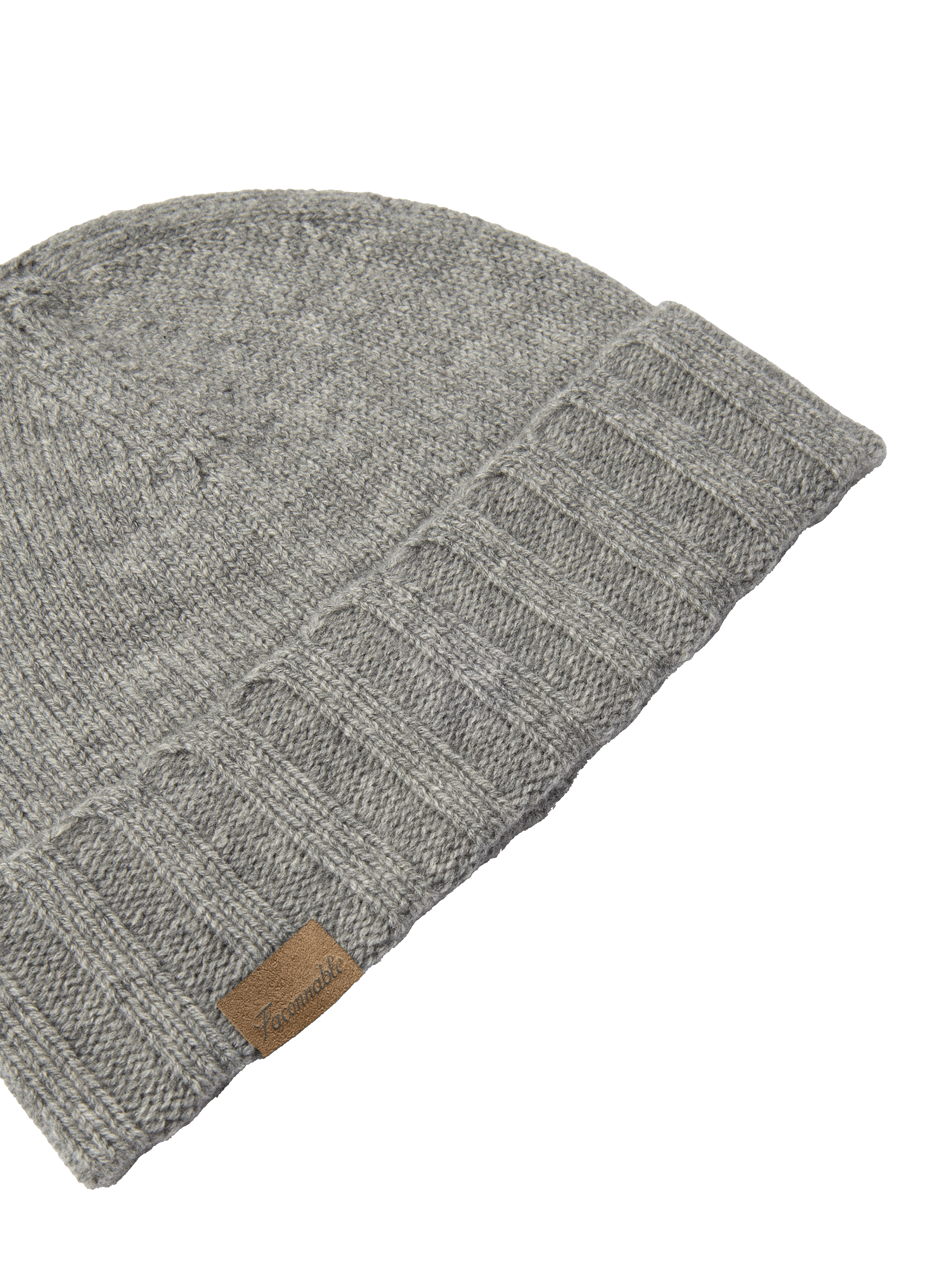 Wool and cashmere beanie FACONNABLE Grey