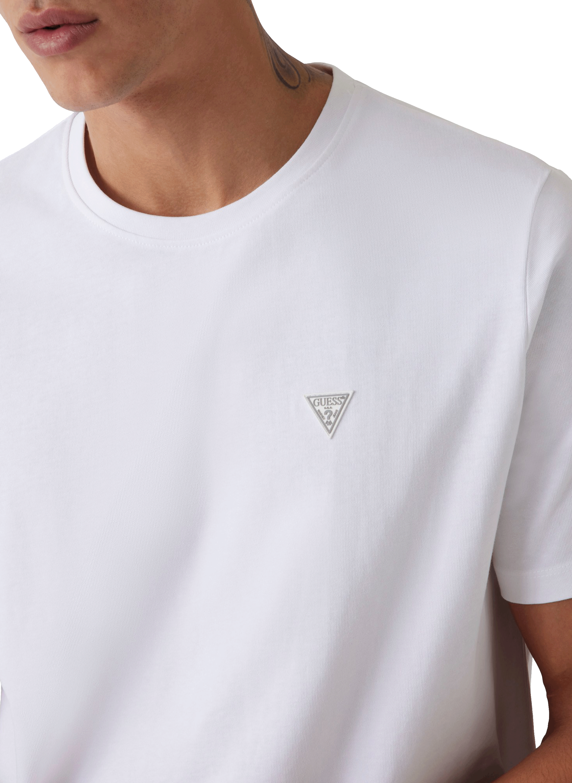 Cotton Logo T-shirt GUESS White
