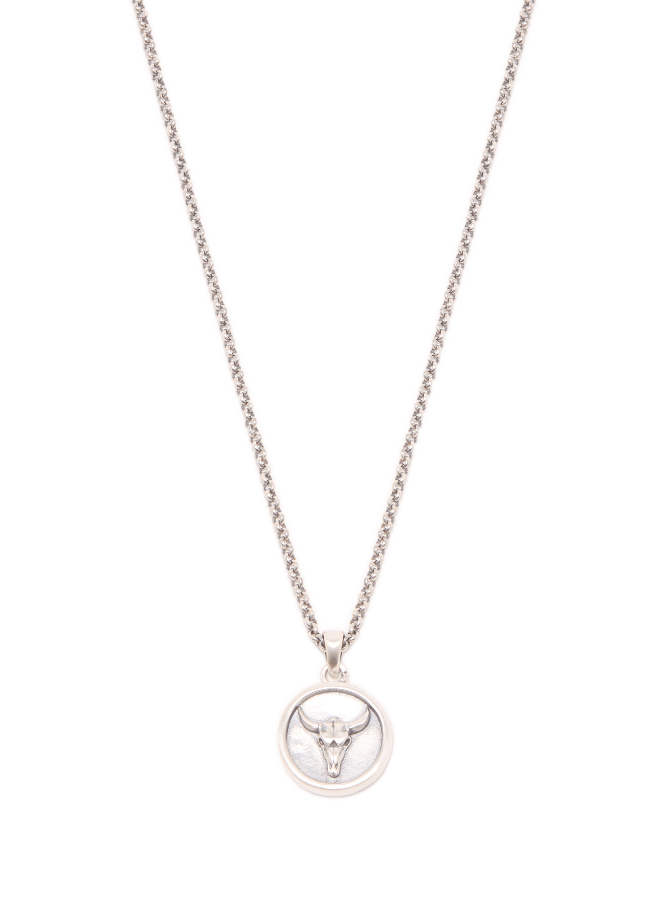 Silver Bull Necklace SERGE DENIMES Silver