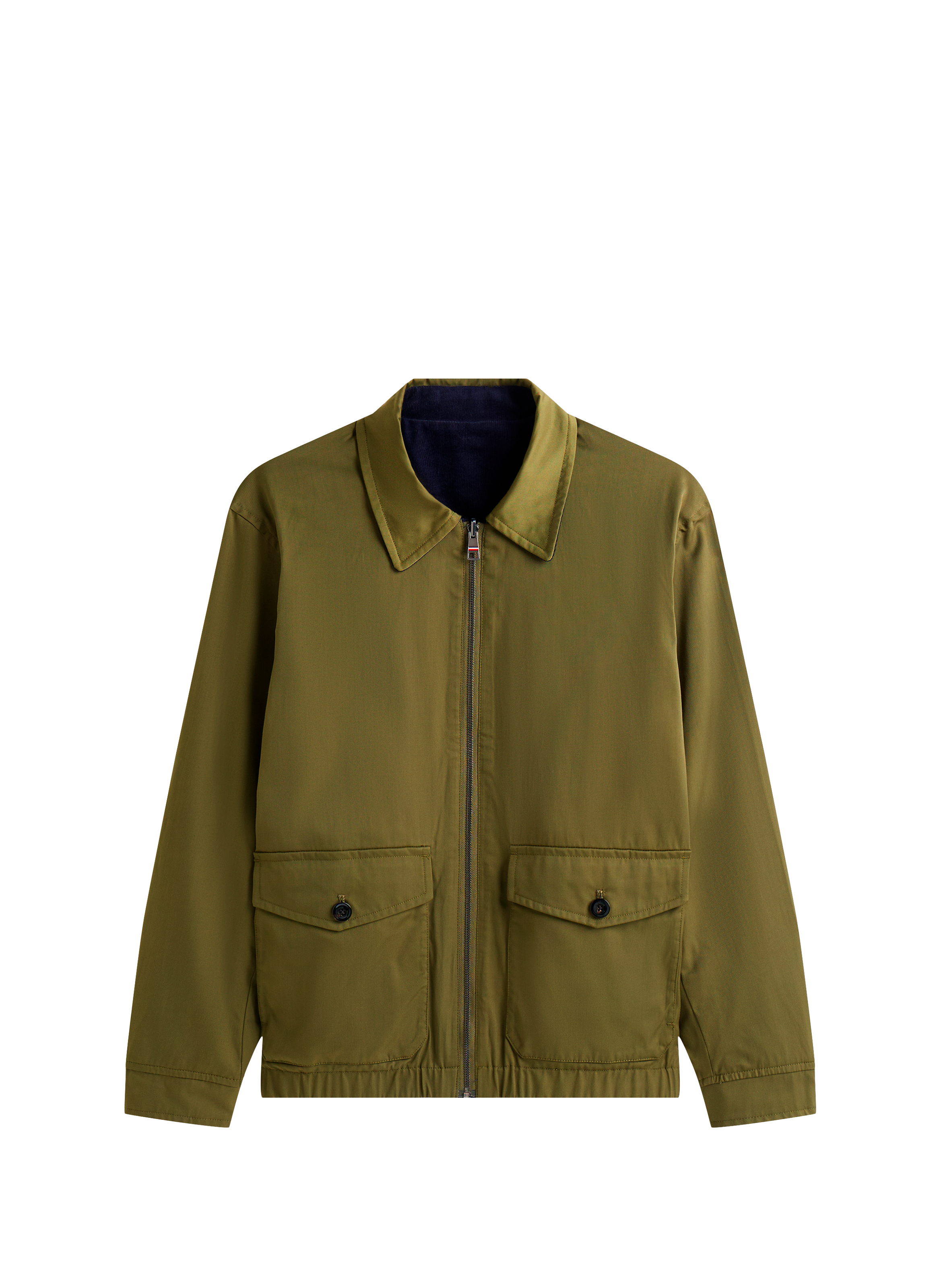 Reversible classic collar cotton jacket TOMMY HILFIGER Blue