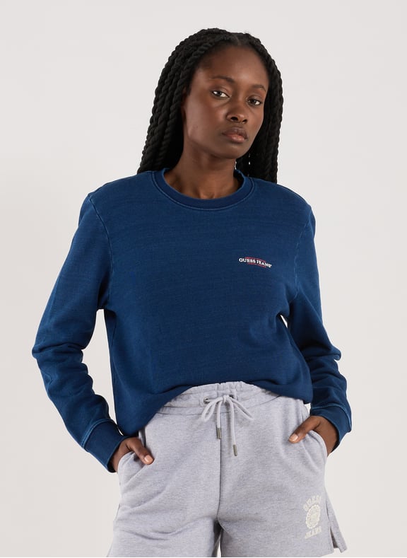 Pull en coton Bleu by GUESS GUESS Pull en coton Bleu