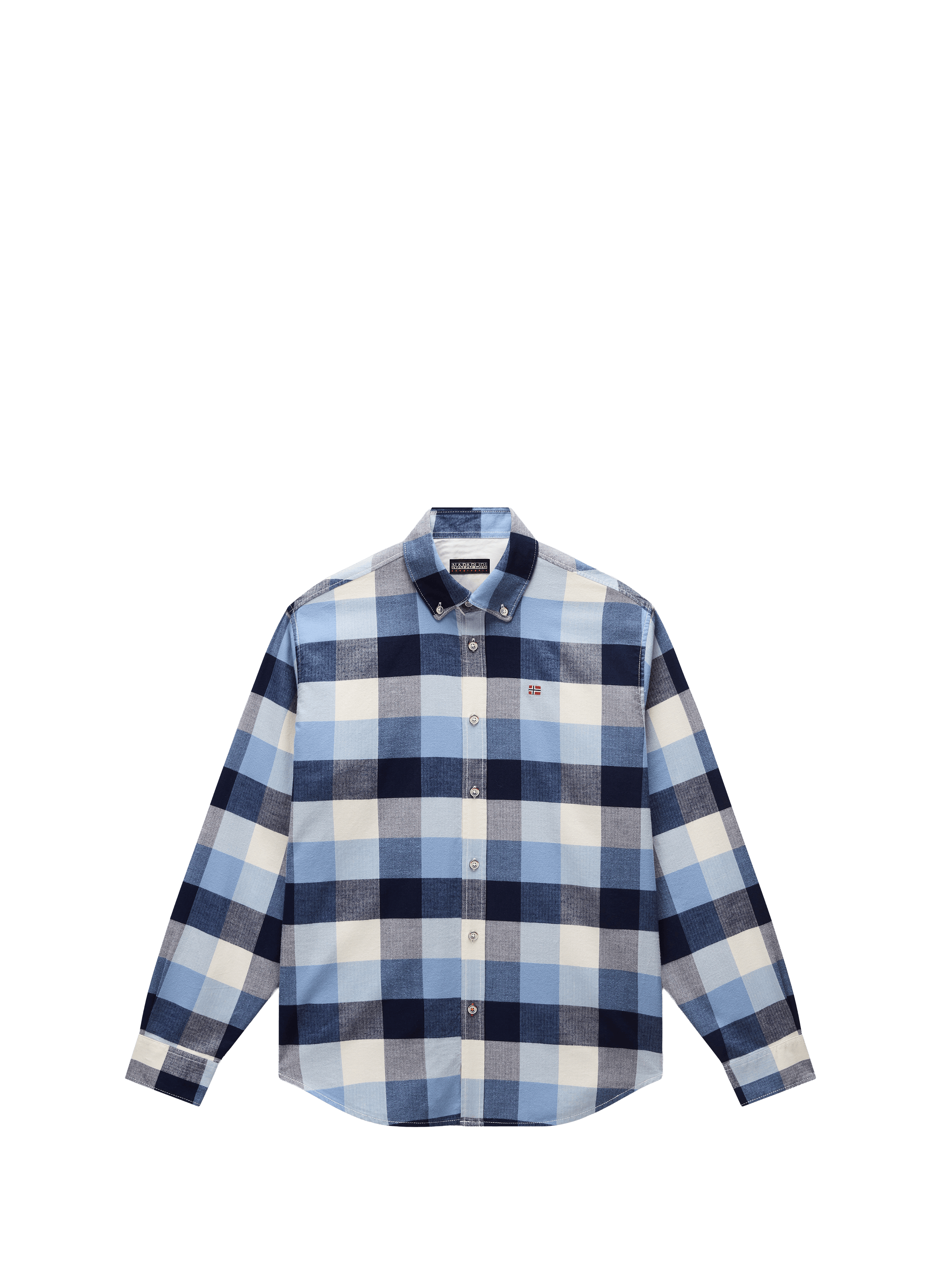 Checked shirt with American collar in cotton NAPAPIJRI Multicolour