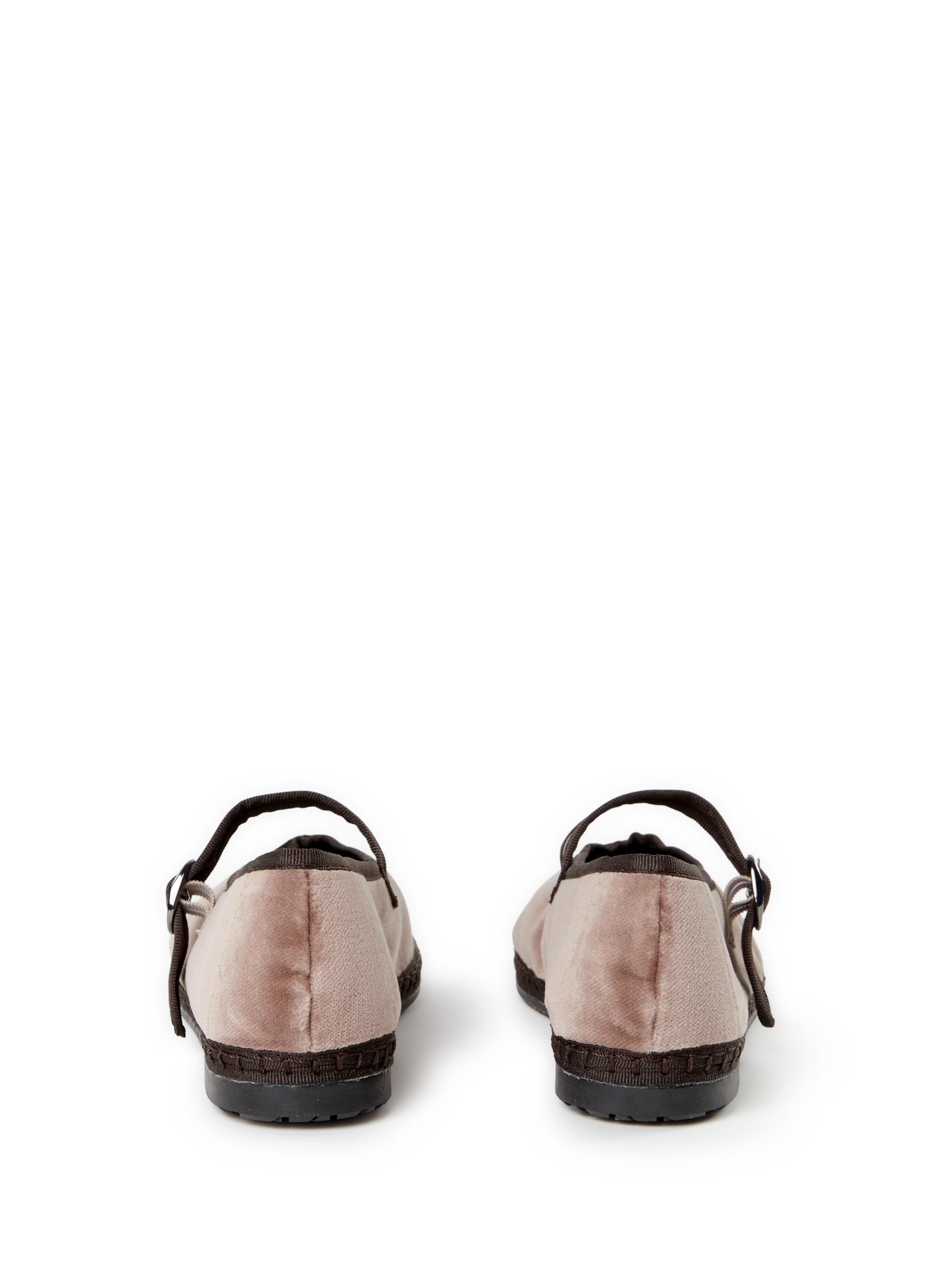 Ballerines à bride en coton mélangé FLABELUS Beige