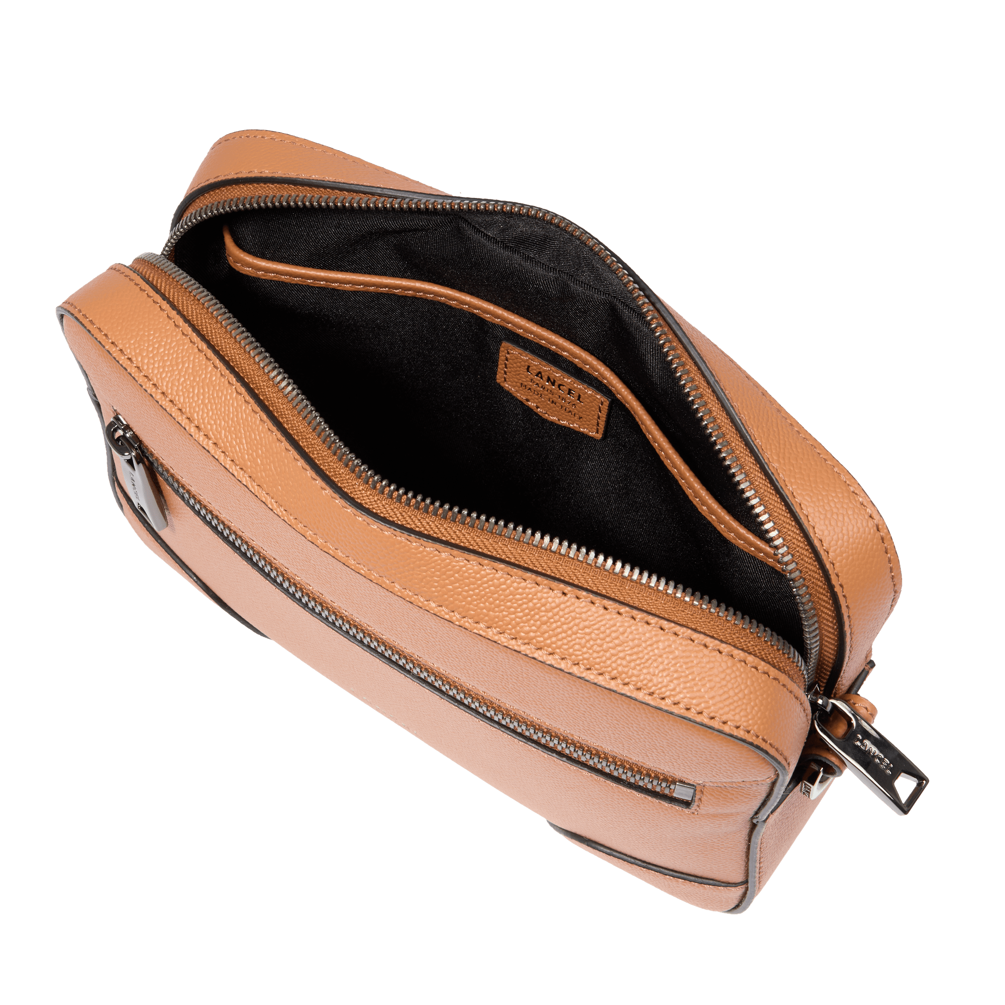 Sac caméra charlie de lancel en cuir LANCEL Marron