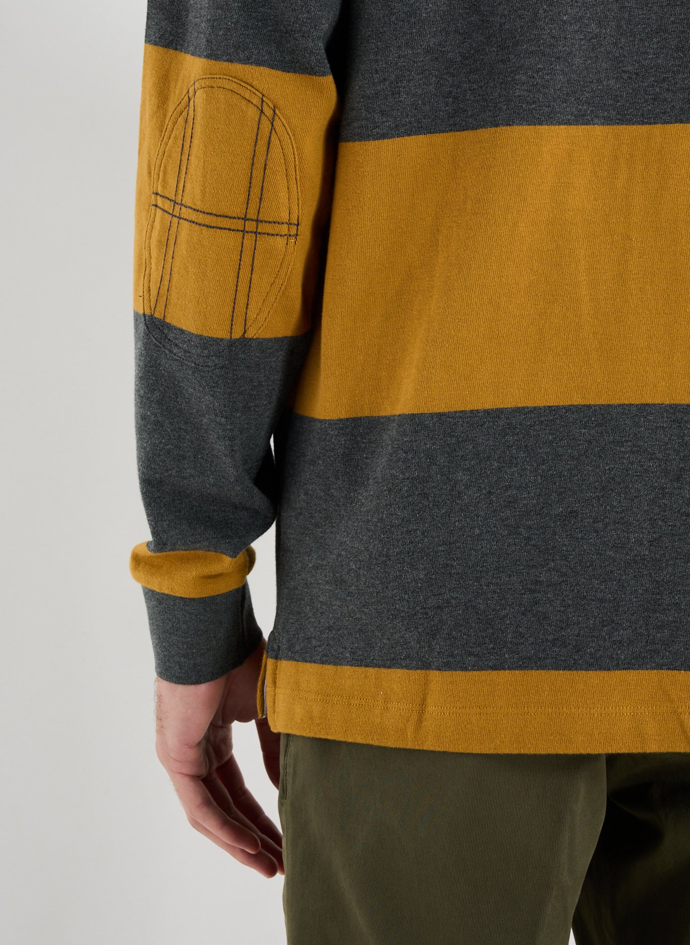 Long-sleeved cotton polo shirt HACKETT Yellow