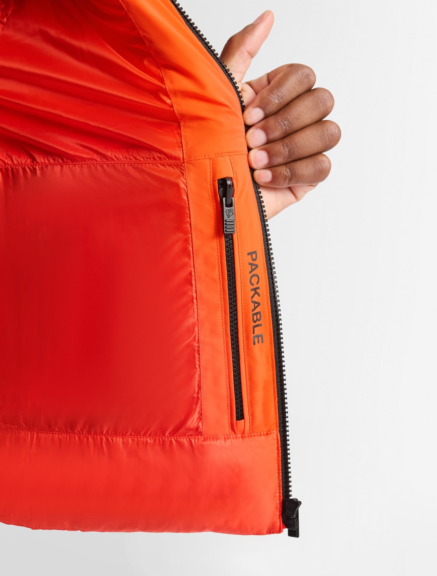 Doudoune sans manches gorvone col montant coupe regular FUSALP Orange