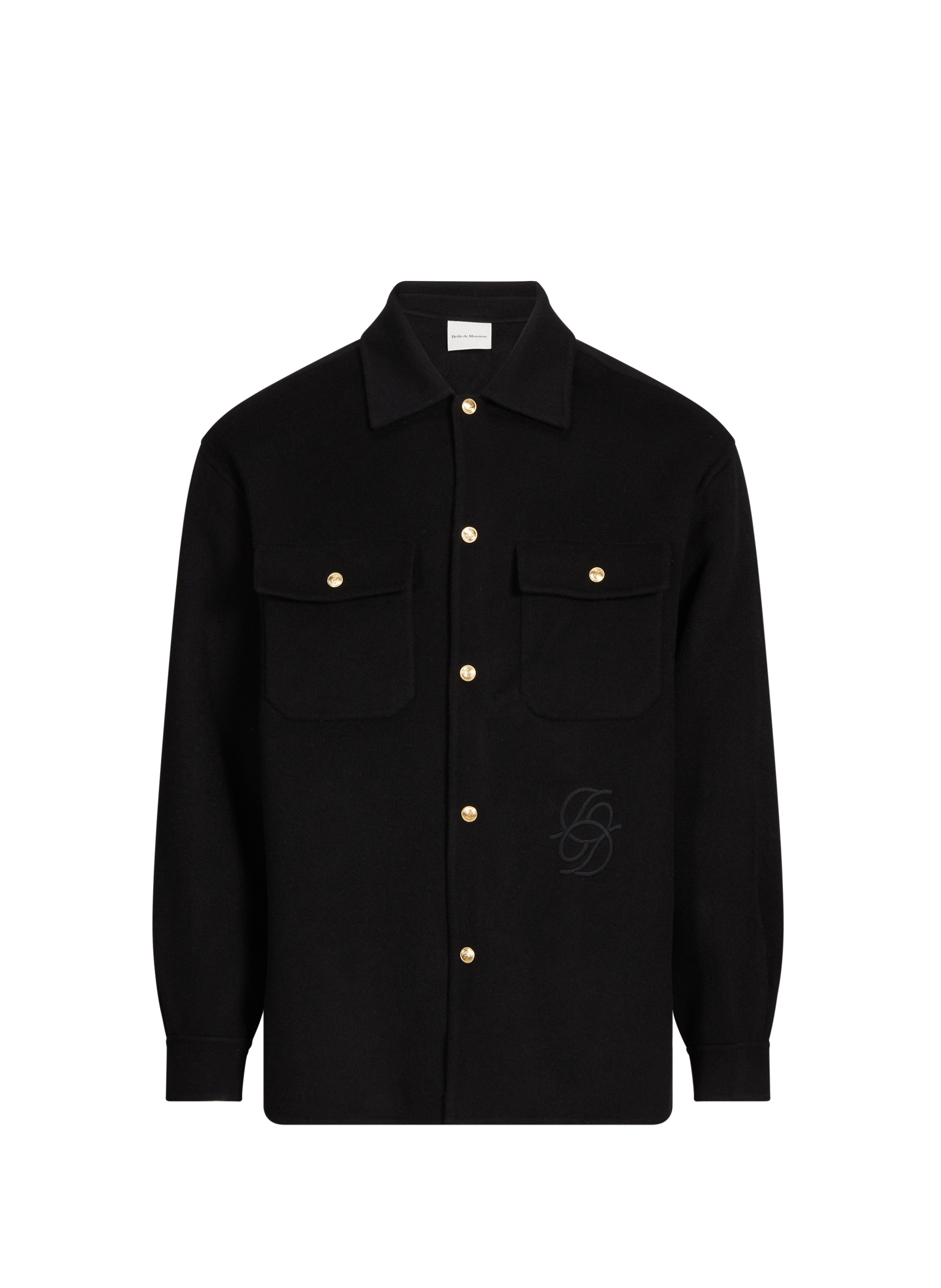 DROLE DE MONSIEUR La surchemise en laine  Noir