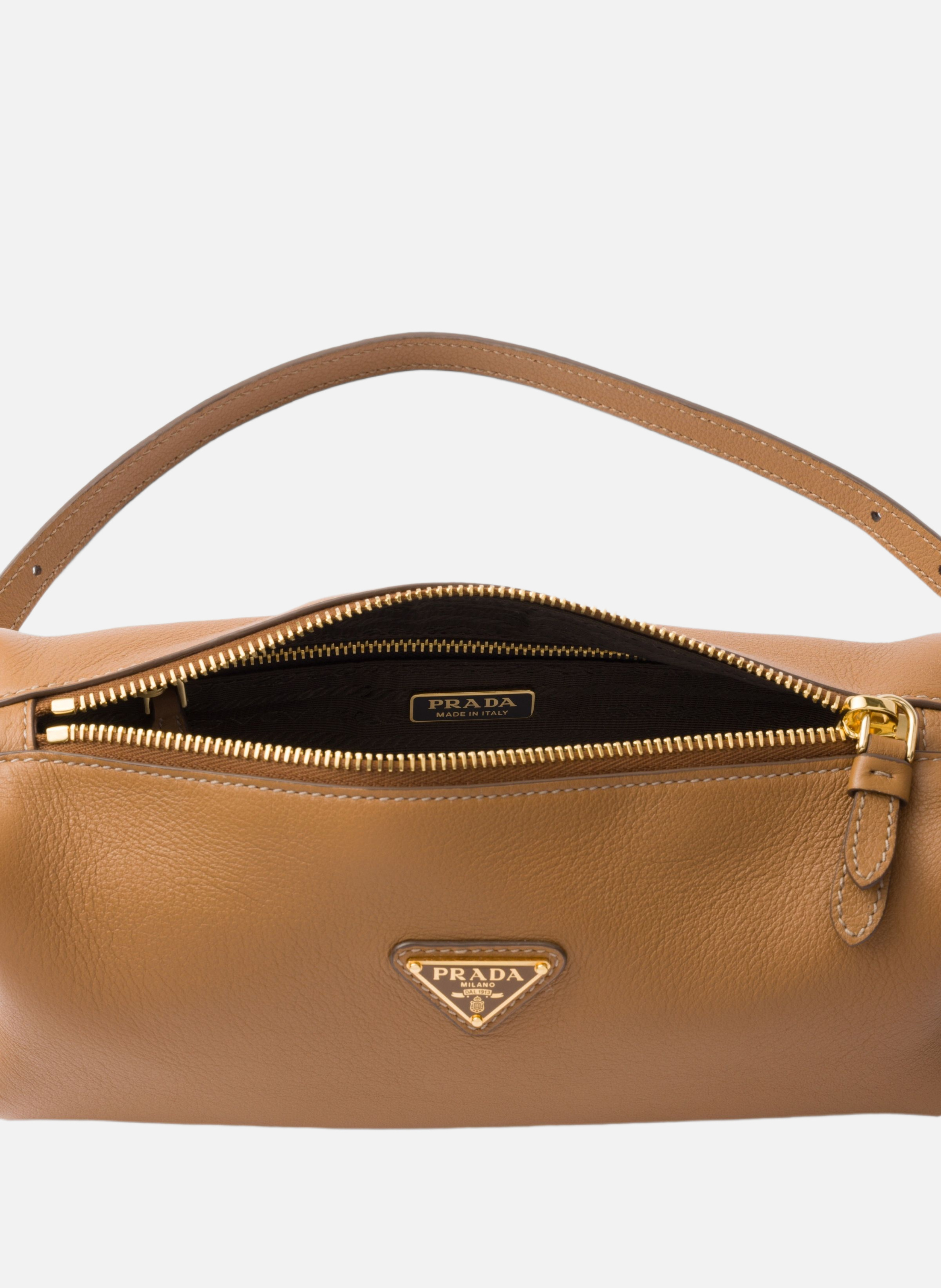 Pochette en cuir PRADA Marron