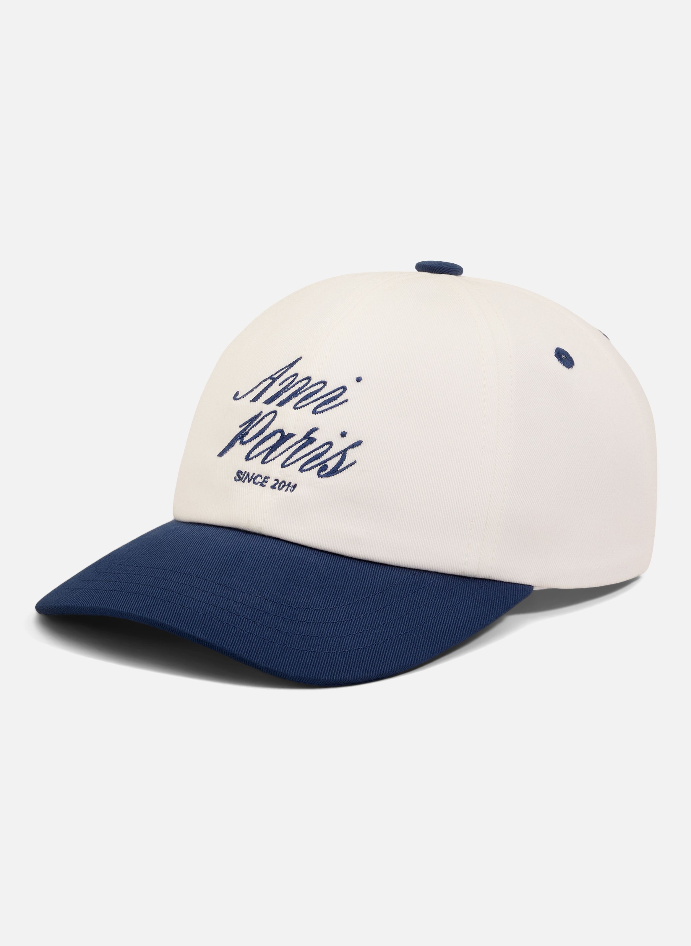 Casquette ami paris bicolore unisexe en coton AMI PARIS Bleu