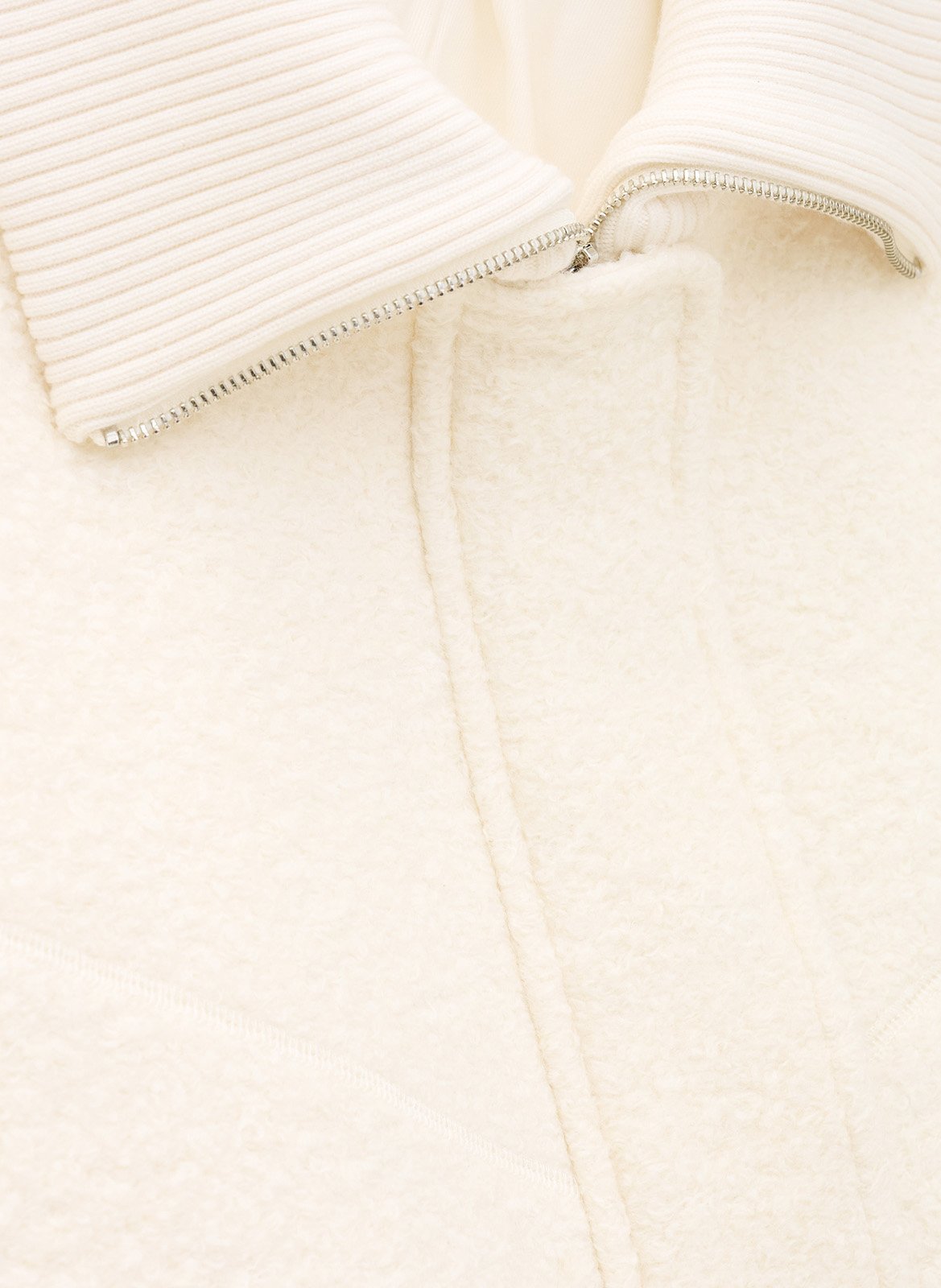 Manteau court ample en laine mélangée vito BA&SH Beige