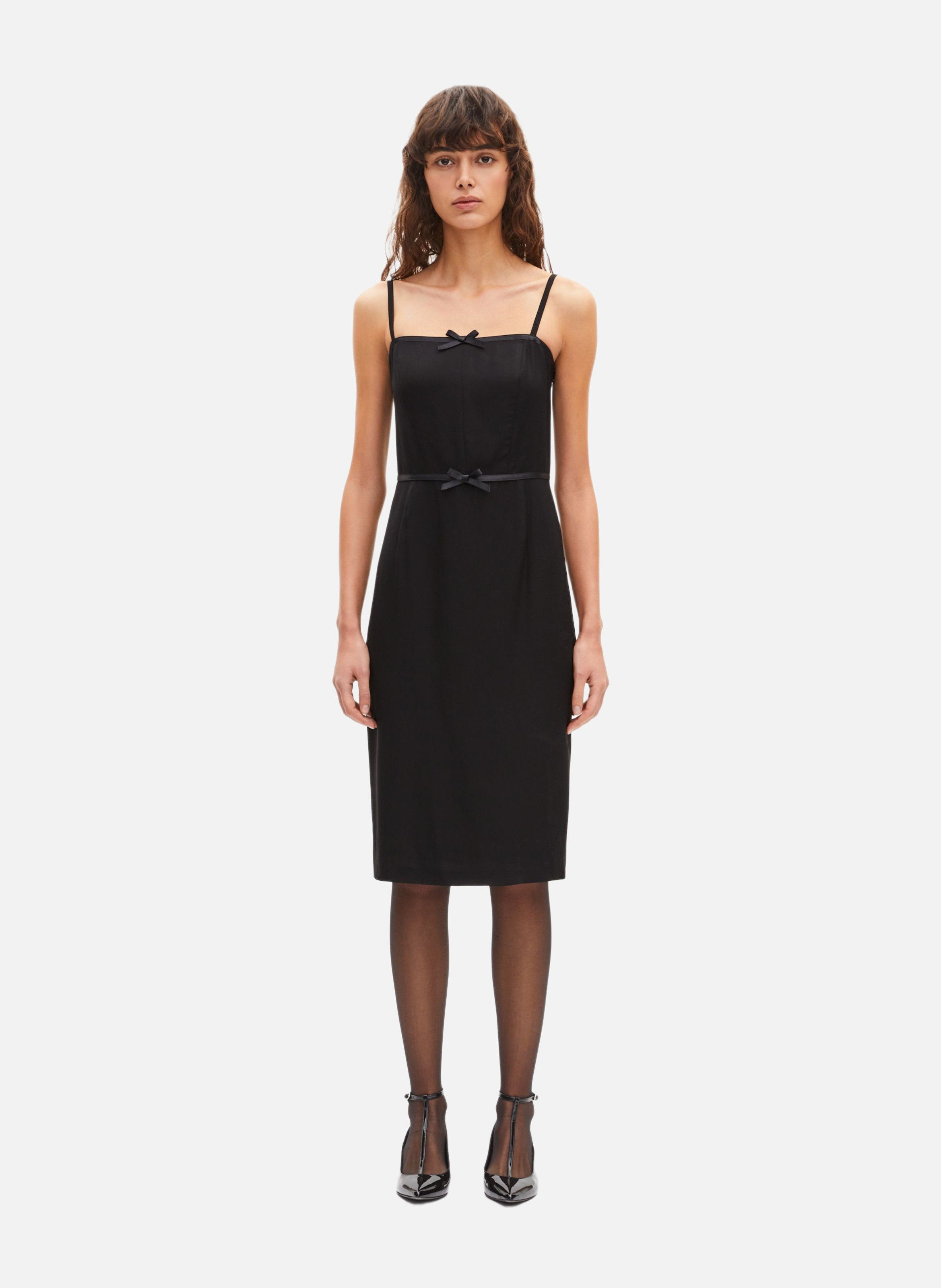 Robe courte avec détails de nœuds THE KOOPLES Noir