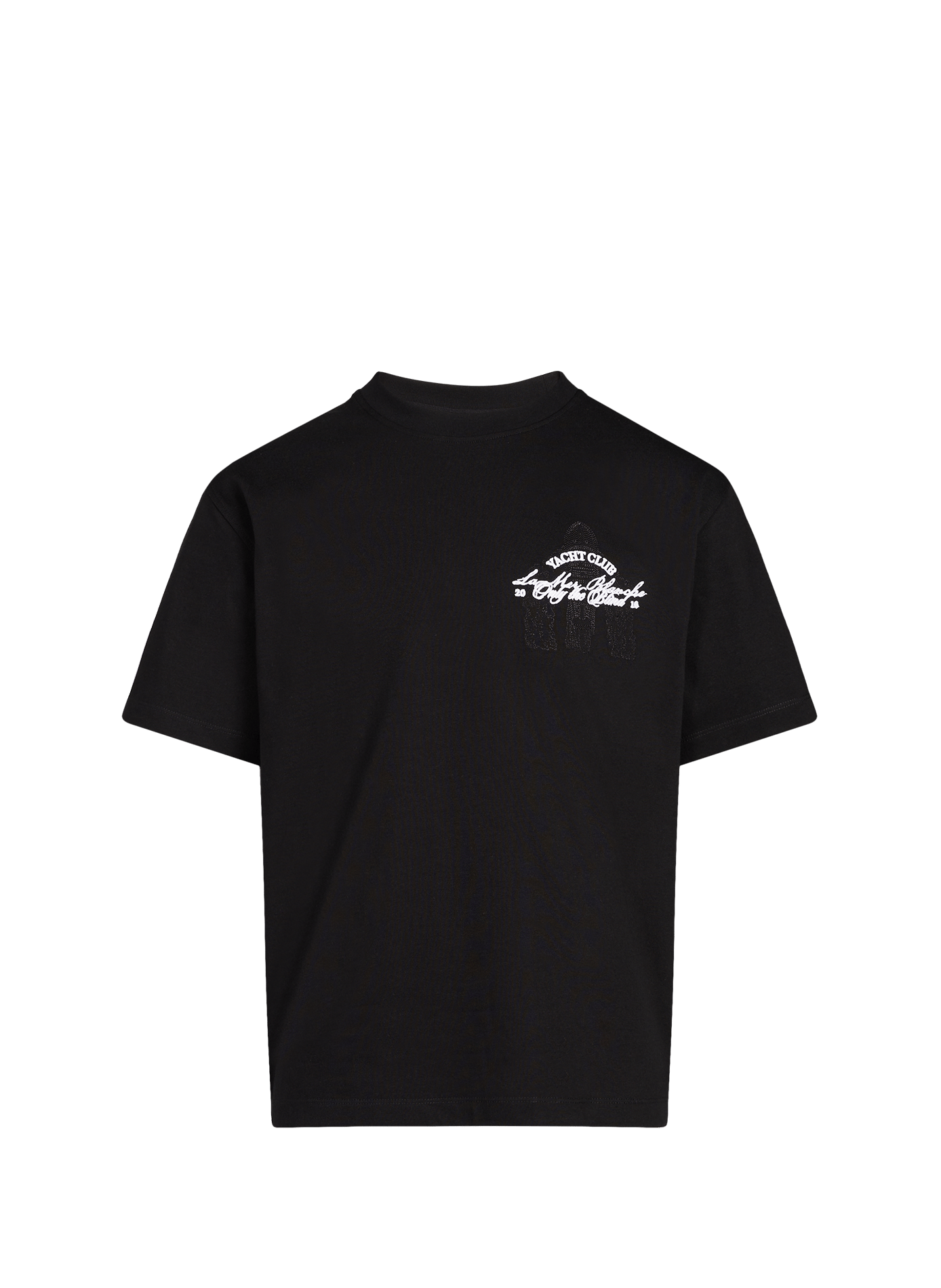 T-shirt The black Yacht in cotton ONLY THE BLIND White