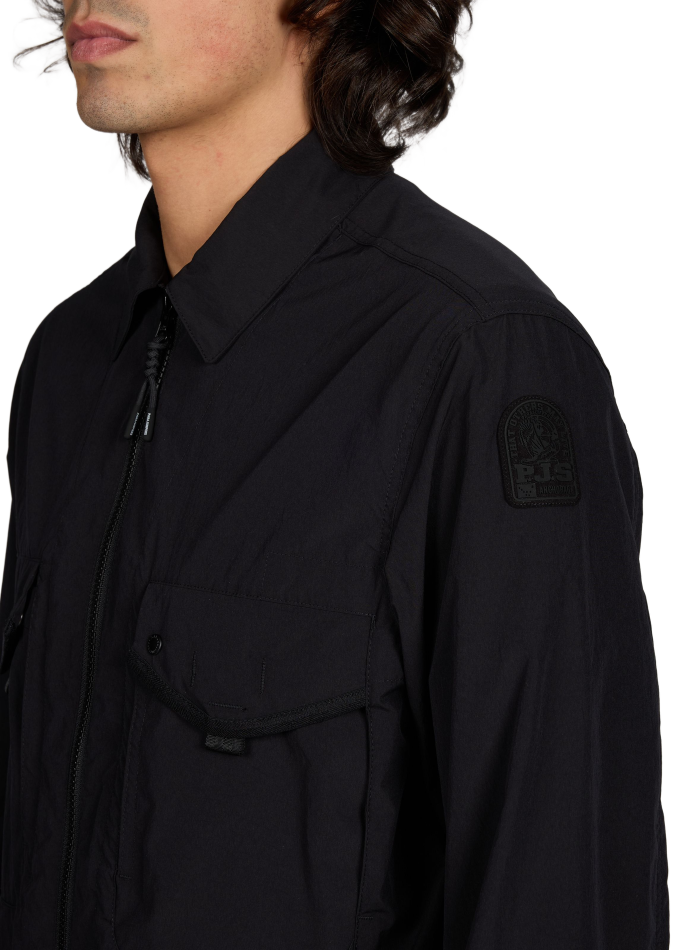 Blouson Elgin à col classique PARAJUMPERS Noir