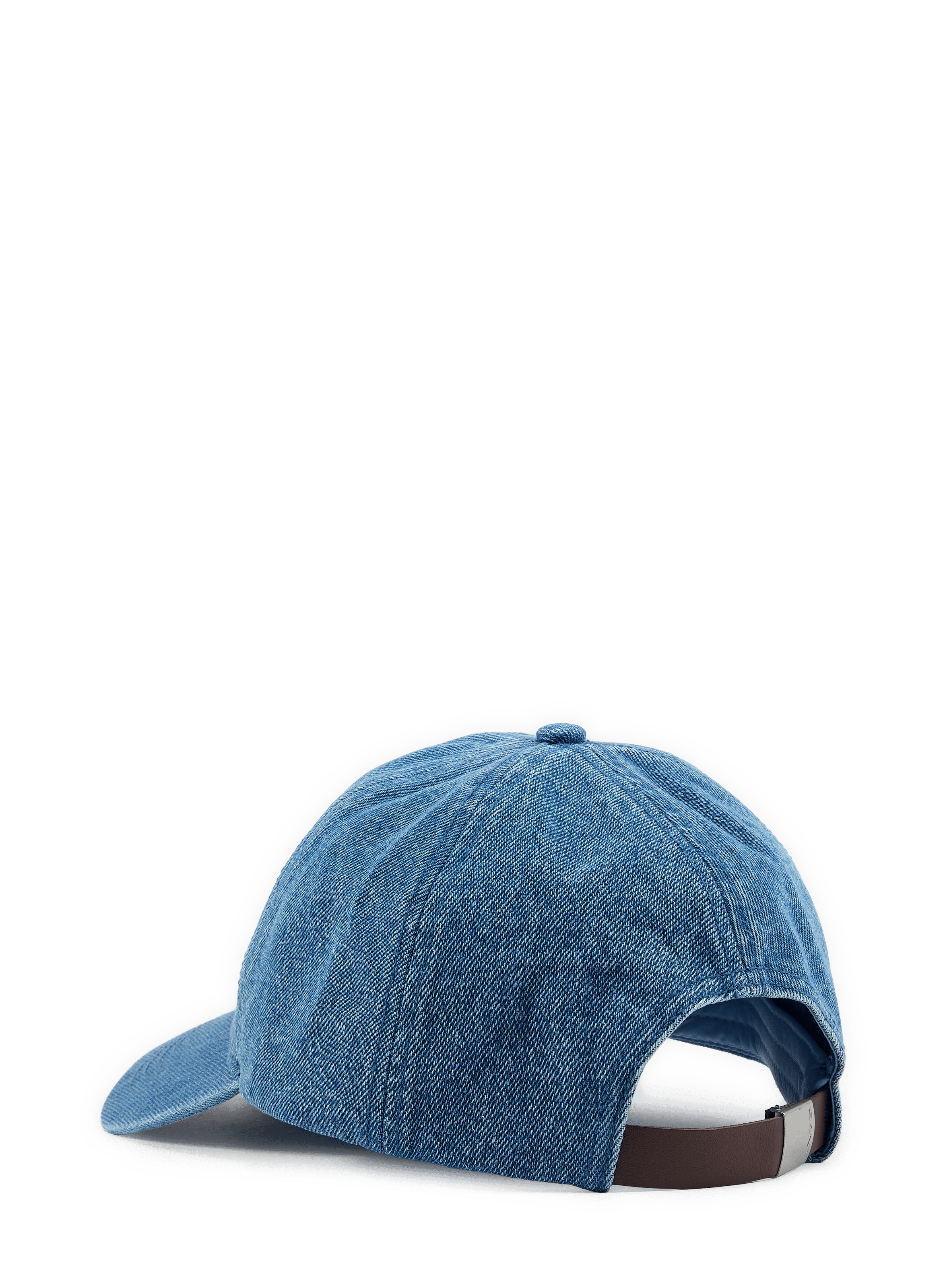 Cotton denim cap with logo embroidery GANT Blue