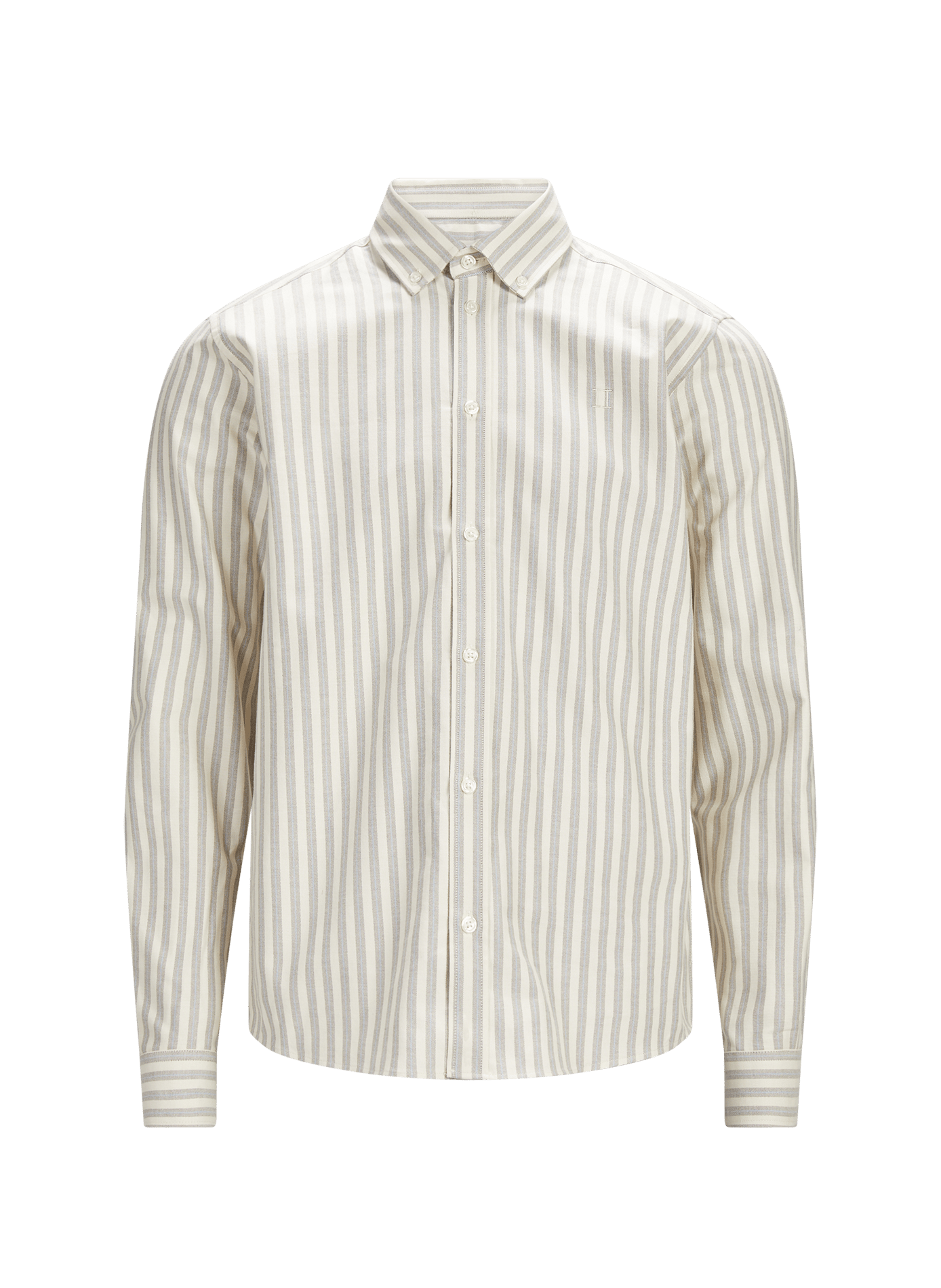 Konrad striped shirt in blended cotton LES DEUX Beige
