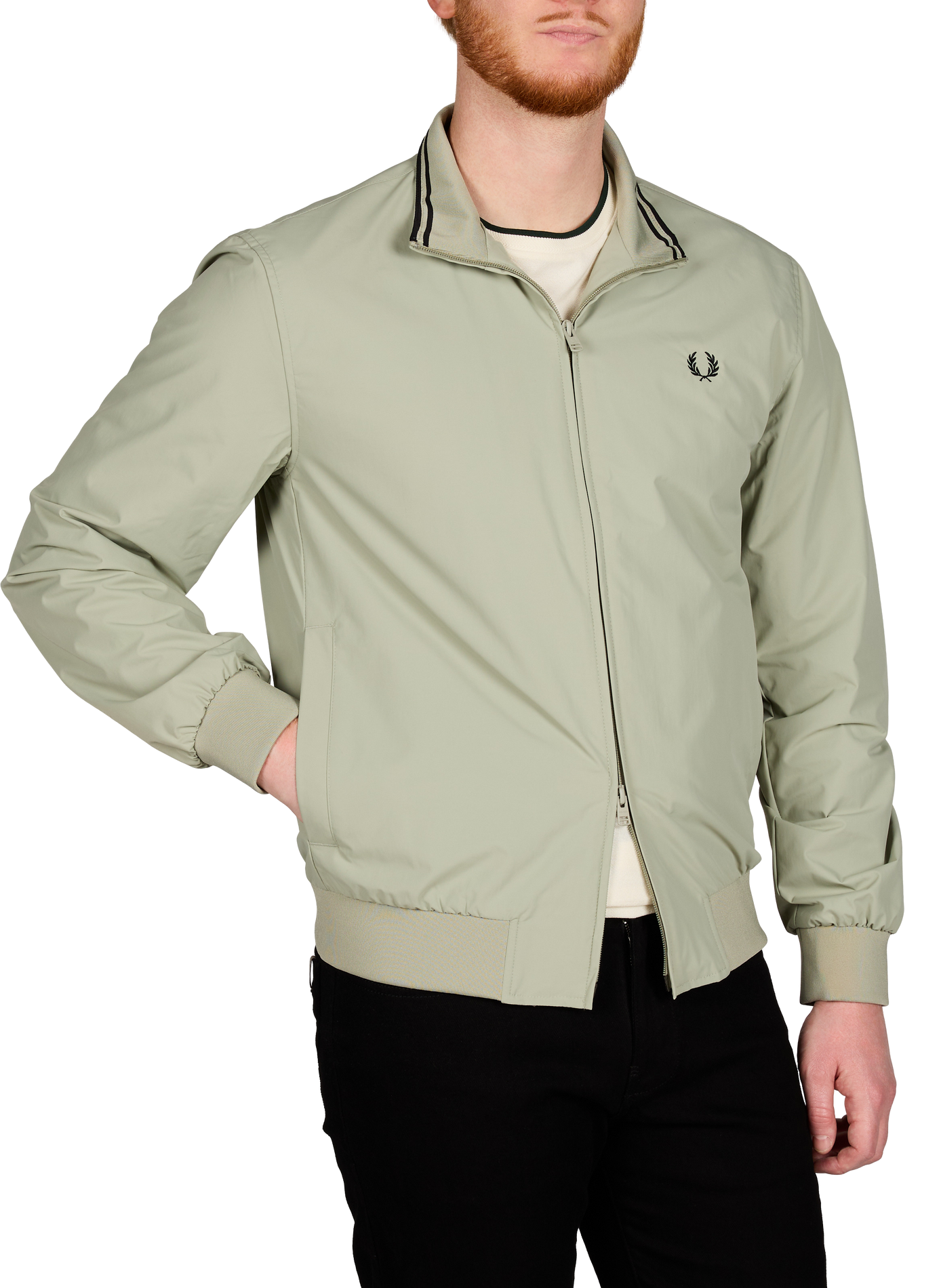 Blouson col montant  FRED PERRY Vert