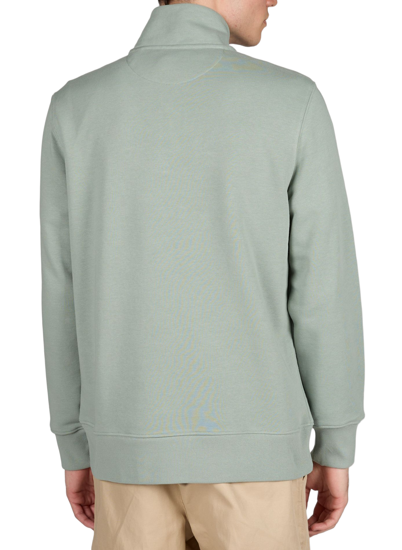 Cotton half-zip sweatshirt GANT Green