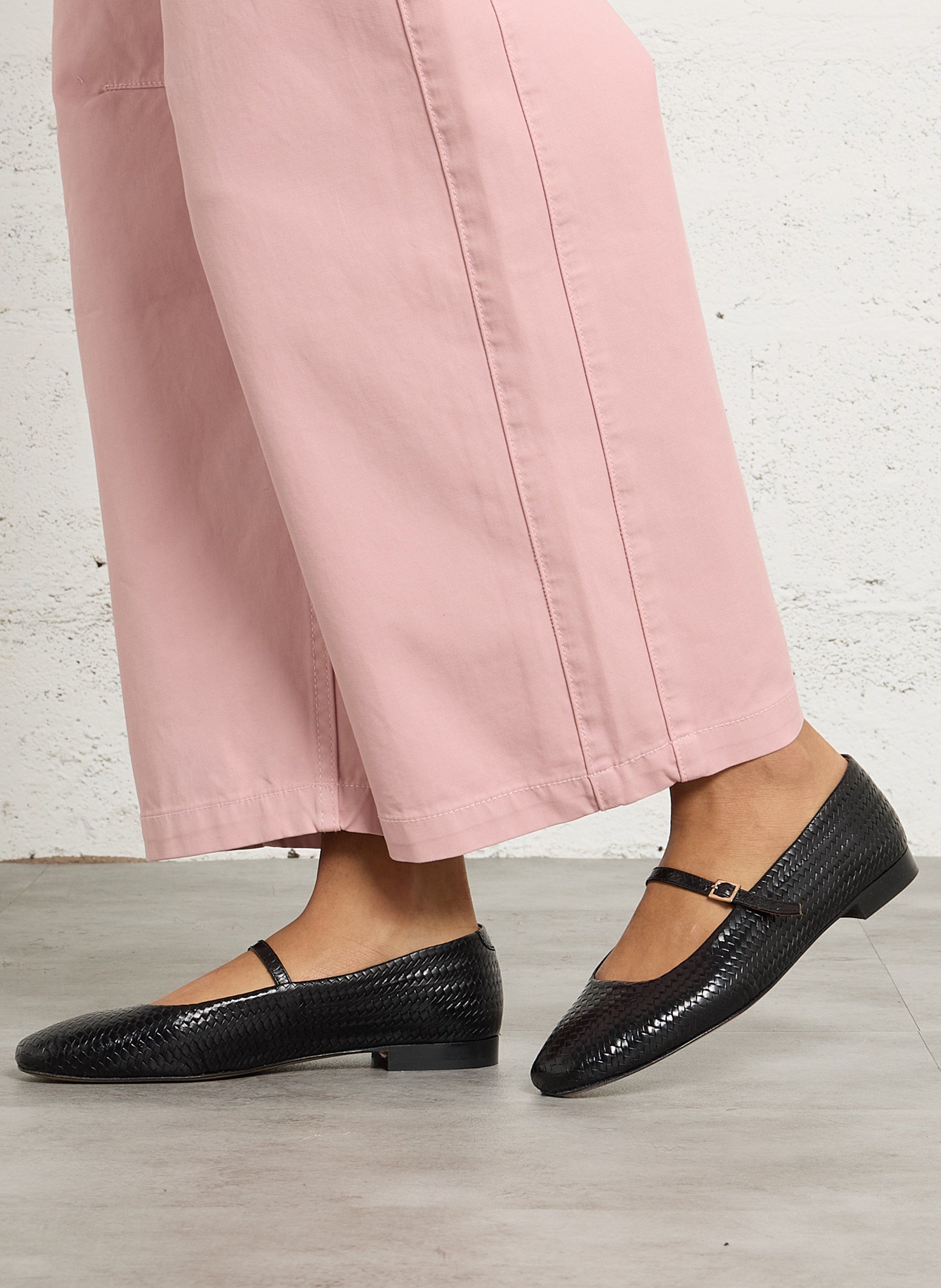 Ballerines léopard en cuir suédé mikie BOBBIES Noir