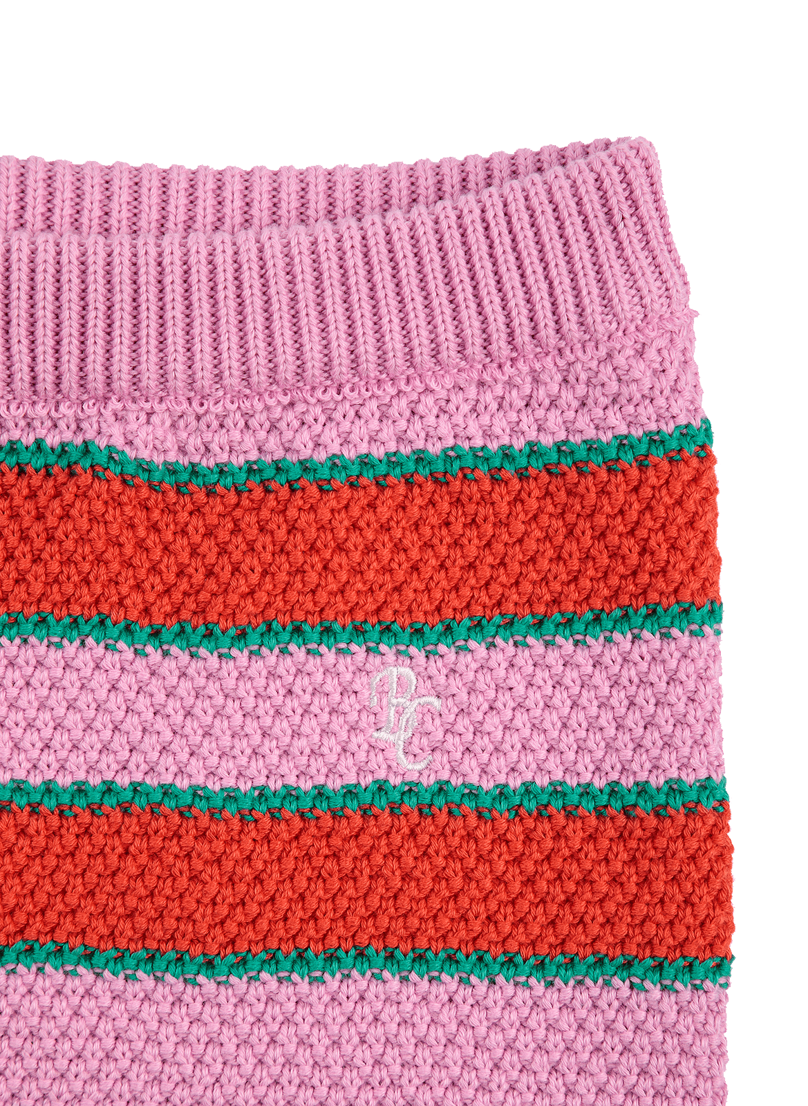 Short rayé en maille de coton biologique BOBO CHOSES Multicolore