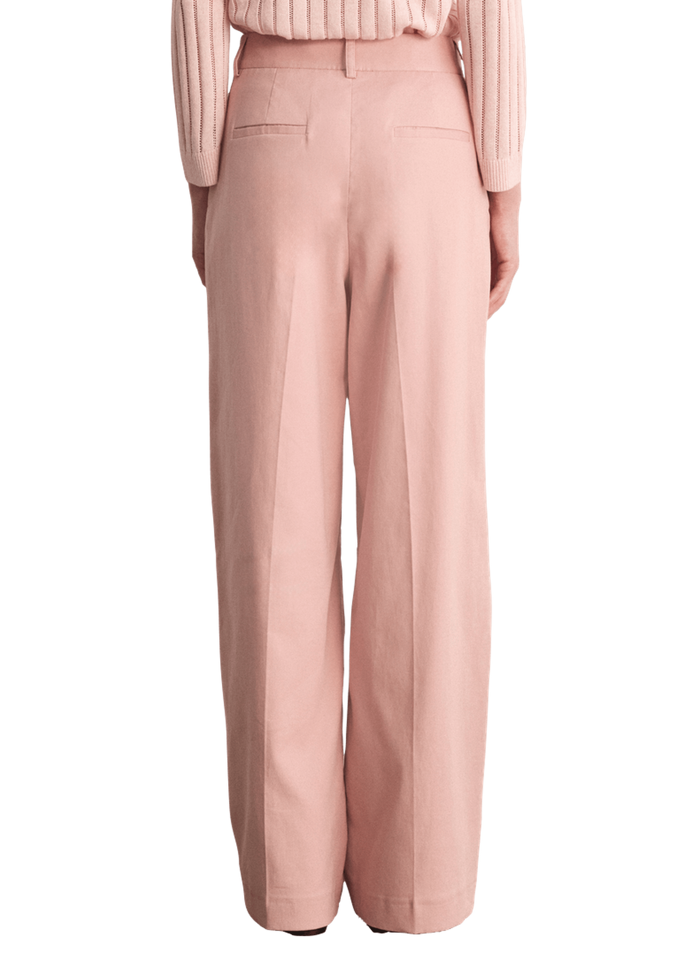 Pantalon à pinces en coton - bibaia PABLO Rose