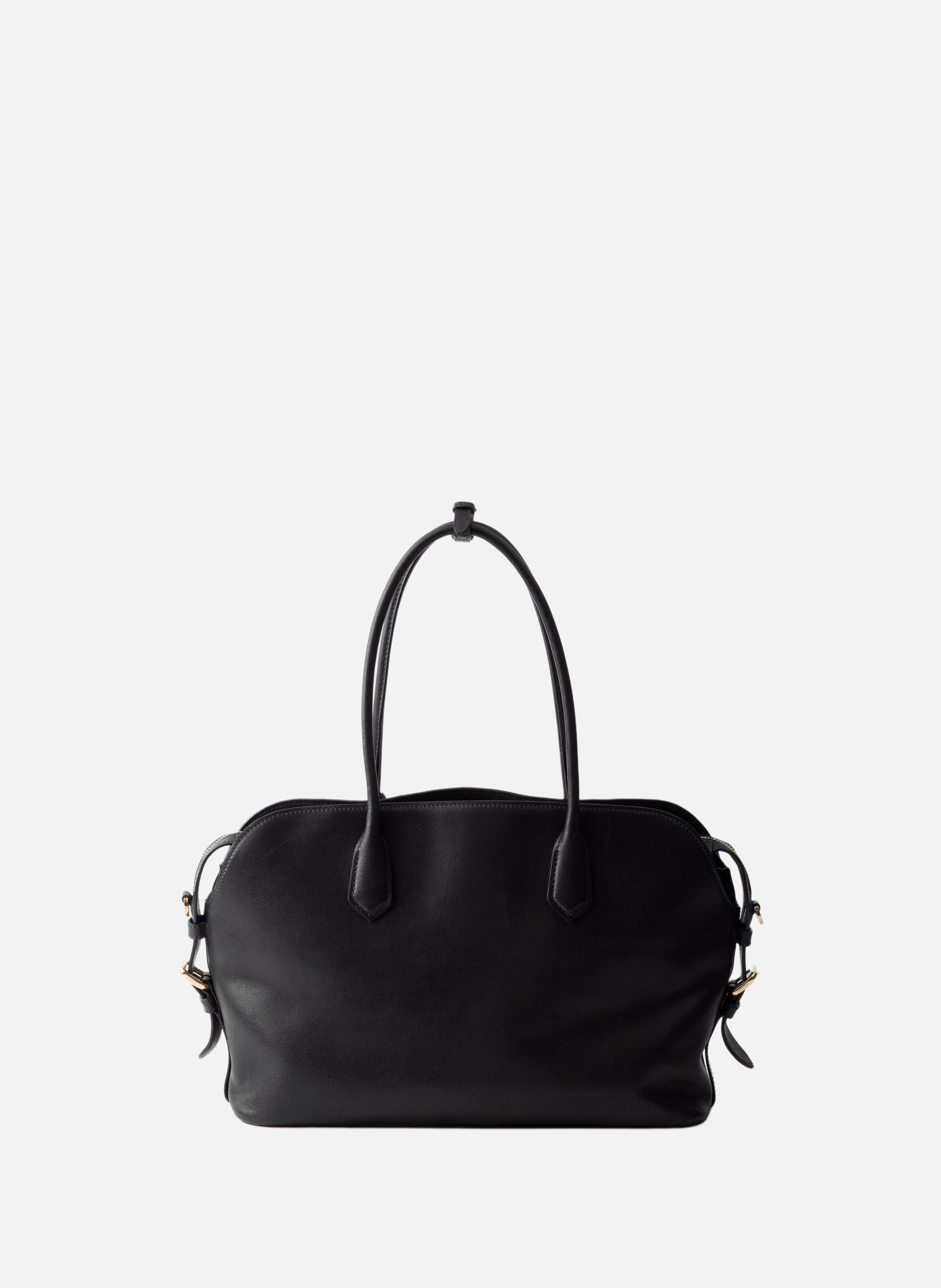 Grand cabas en cuir PRADA Noir