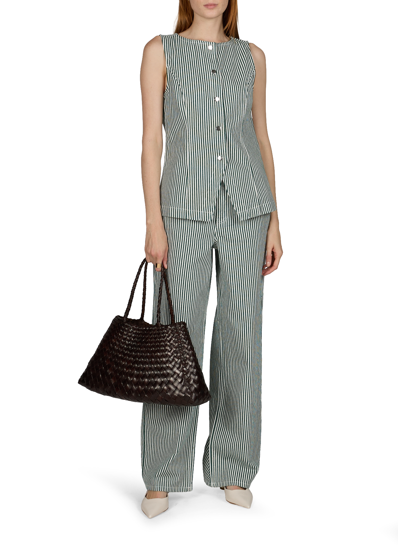 Grote boodschappentas Santa Croce Big DRAGON DIFFUSION Bruin