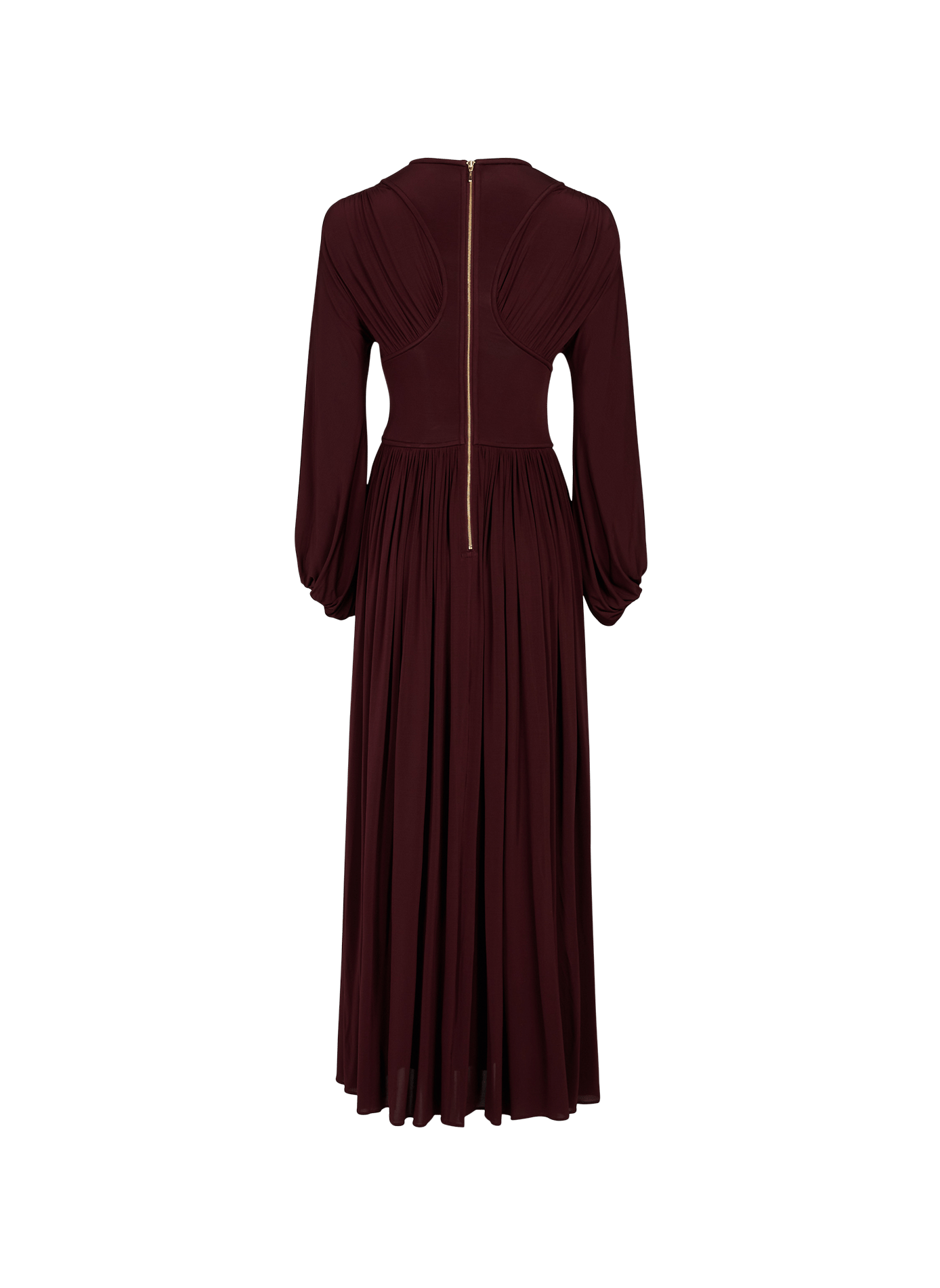 Ruched dress with batwing sleeves Luna ZIMMERMANN Red