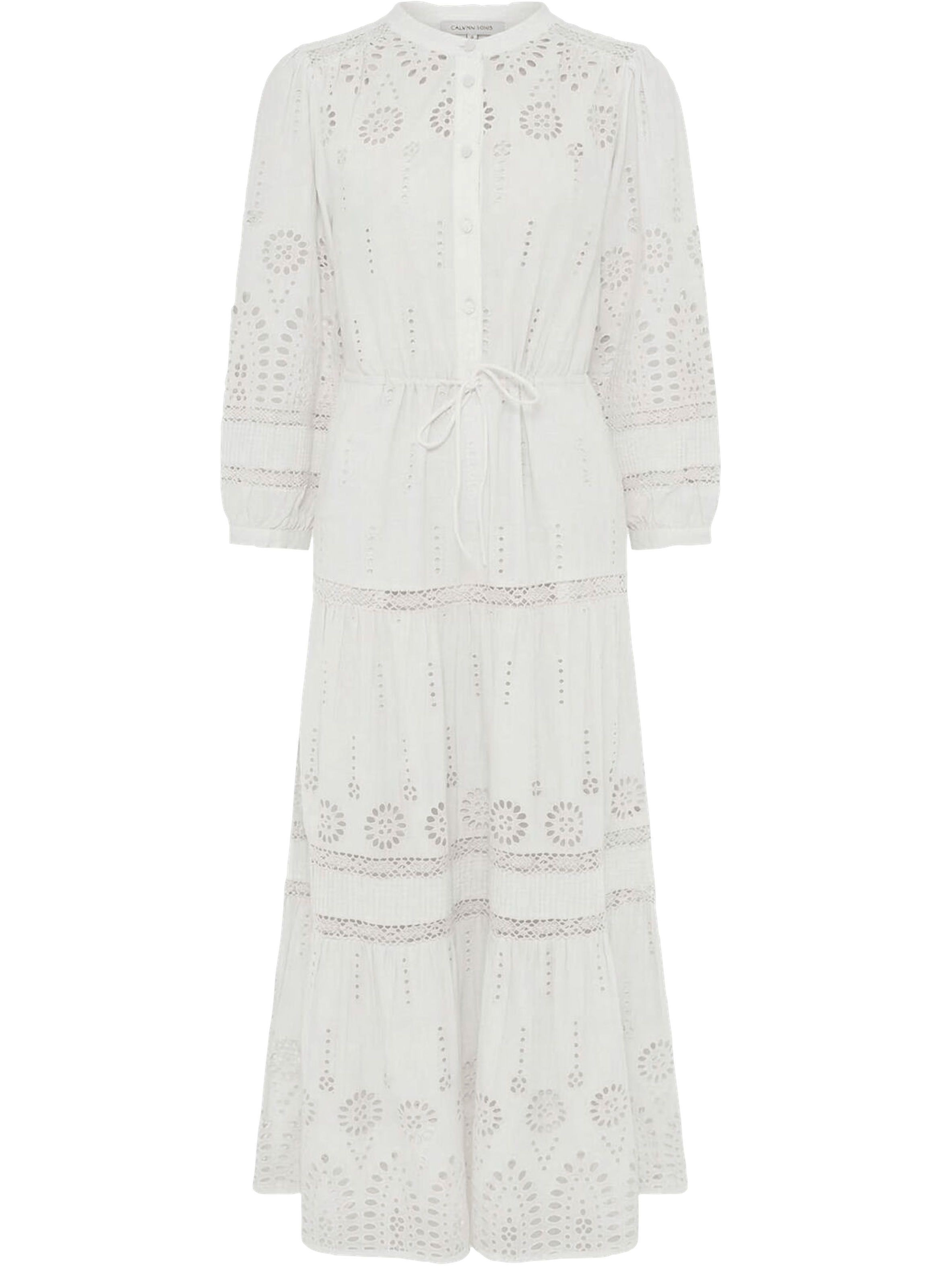 Robe longue à broderies en coton - rhonie GERARD DAREL Beige