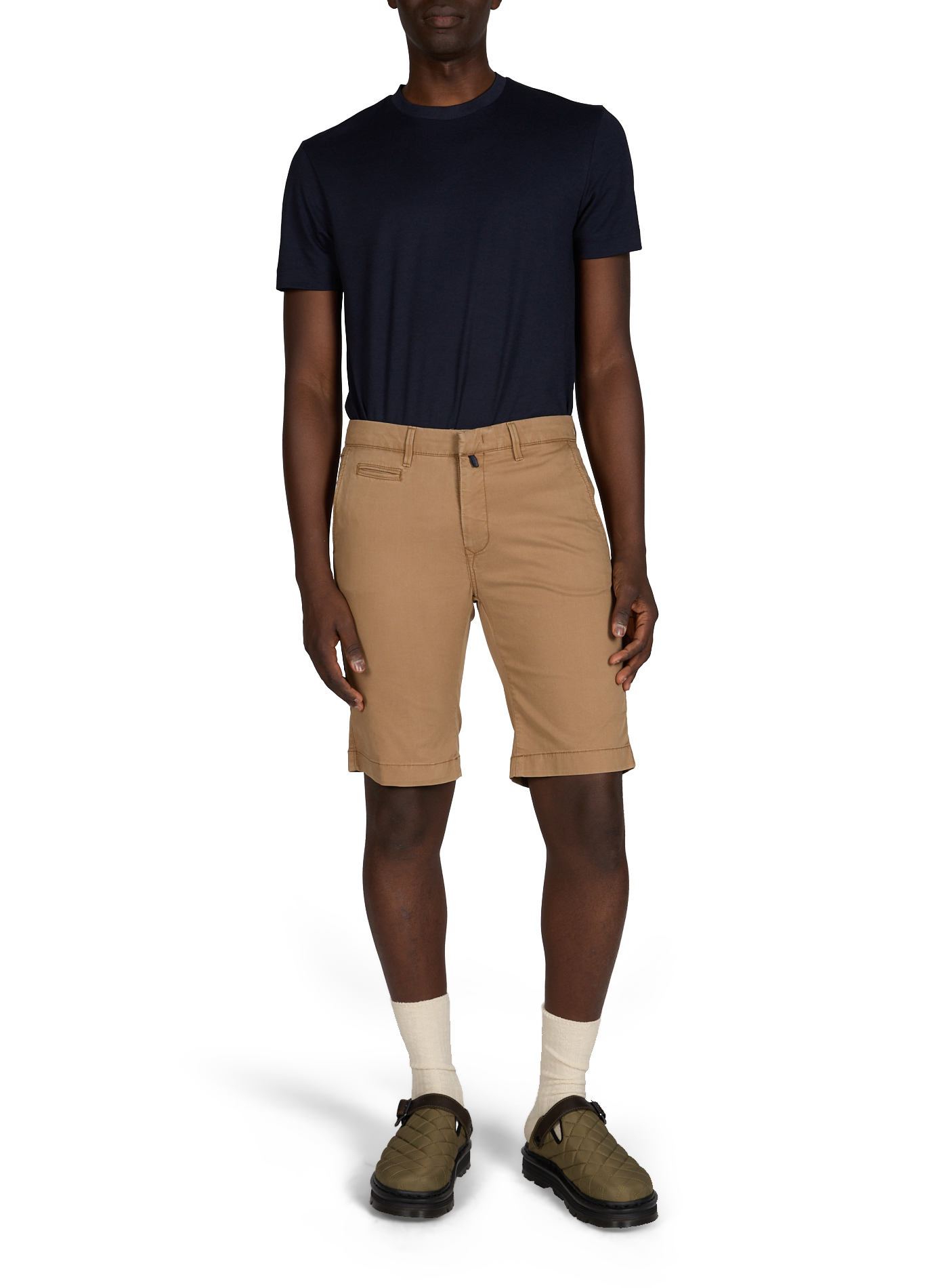 Short regular fit in mixed cotton PIERRE CARDIN Brown