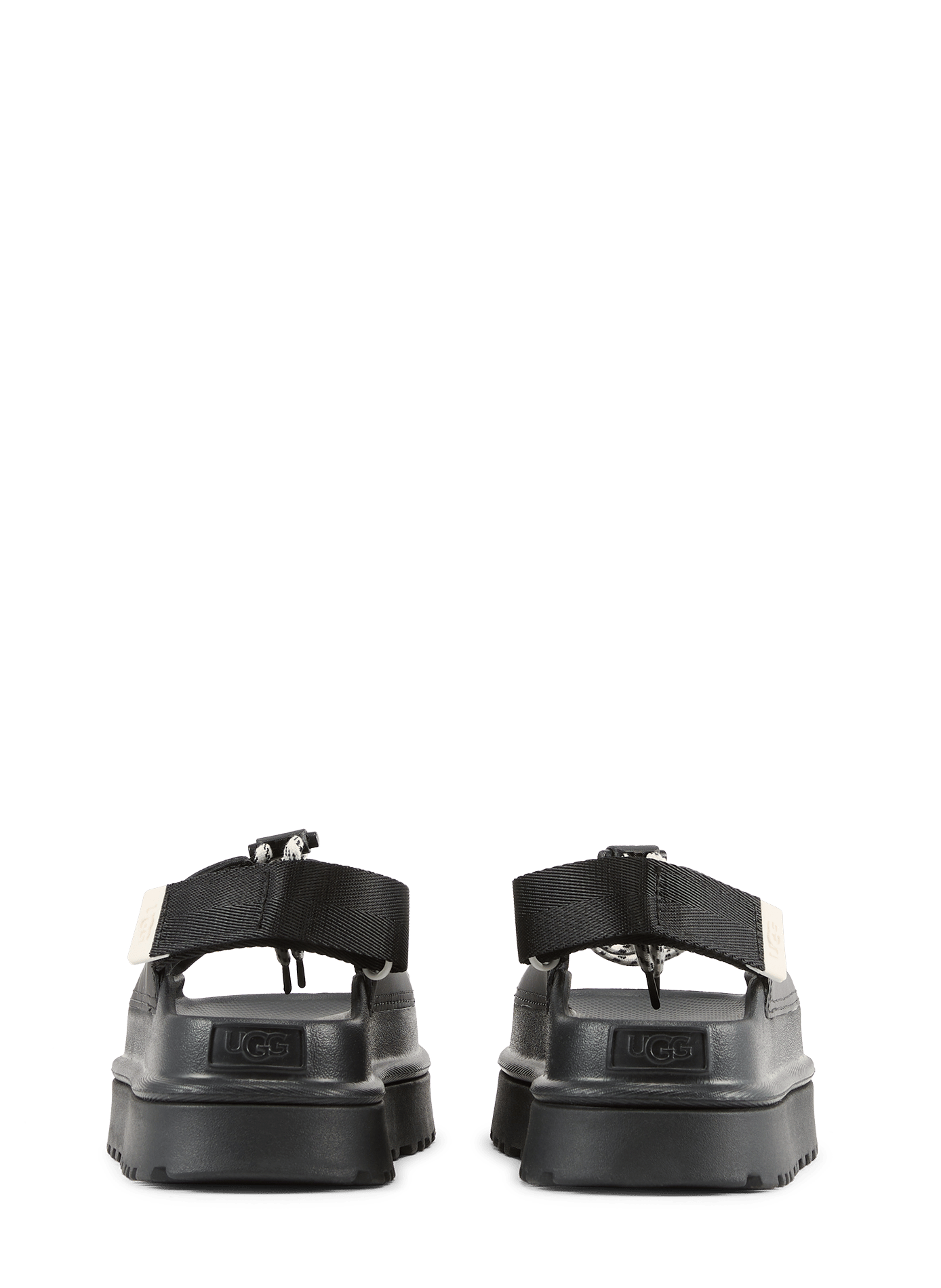 Sandali GoldenGlow con zeppa UGG Nero