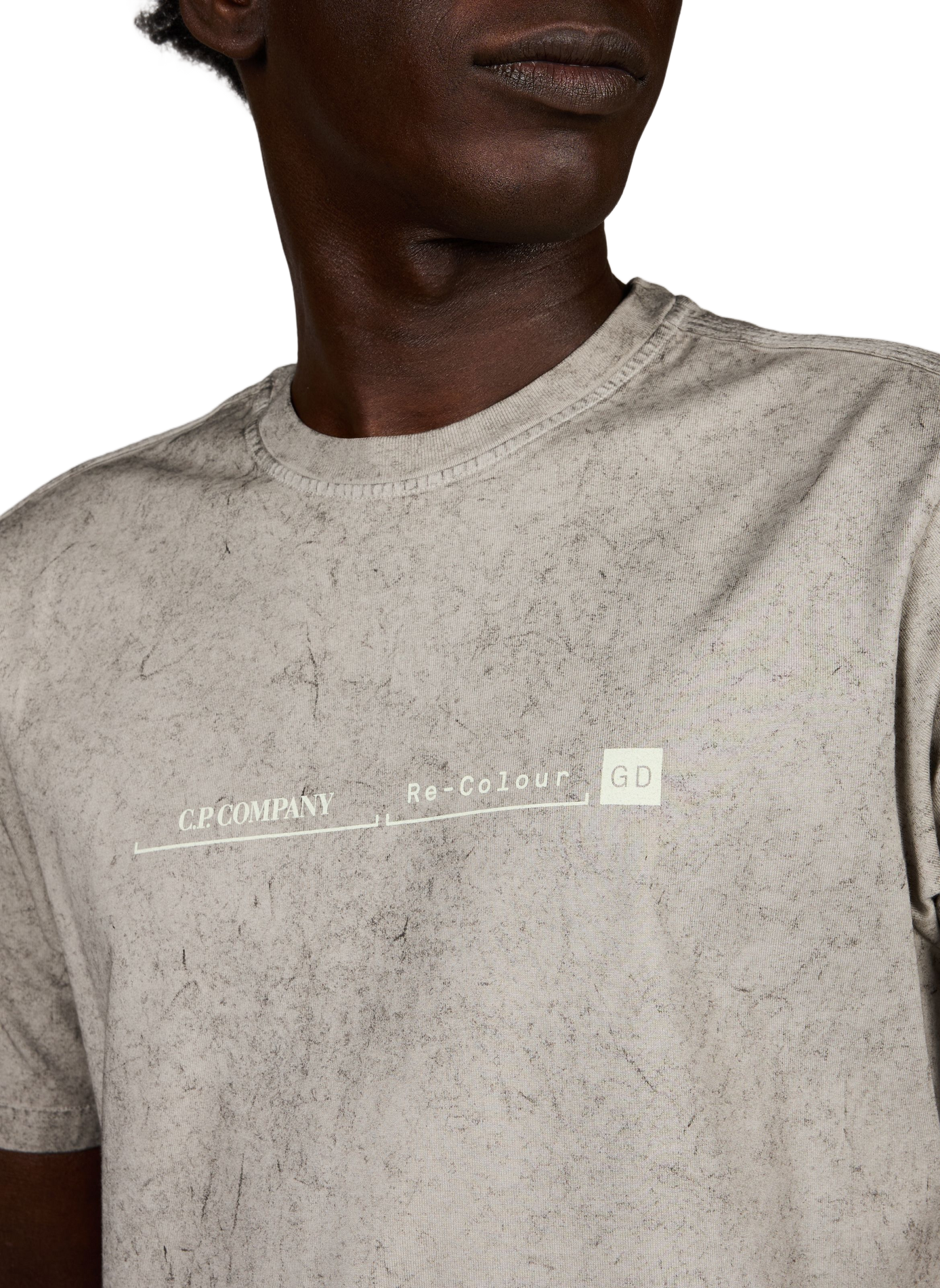 T-Shirt mit Logo aus Baumwolle CP COMPANY Schwarz