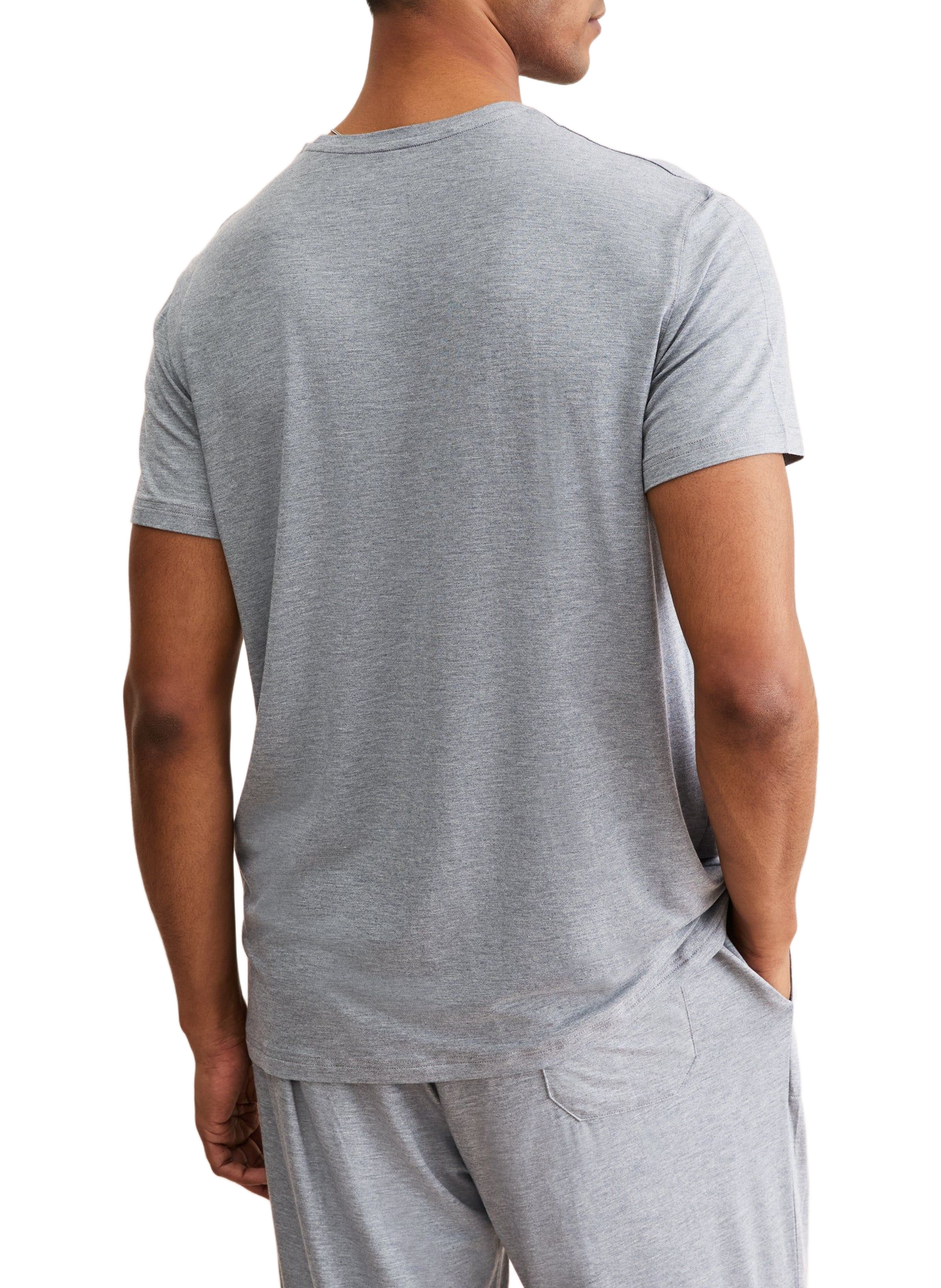 T-shirt décontracté à manches courtes DEREK ROSE Gris