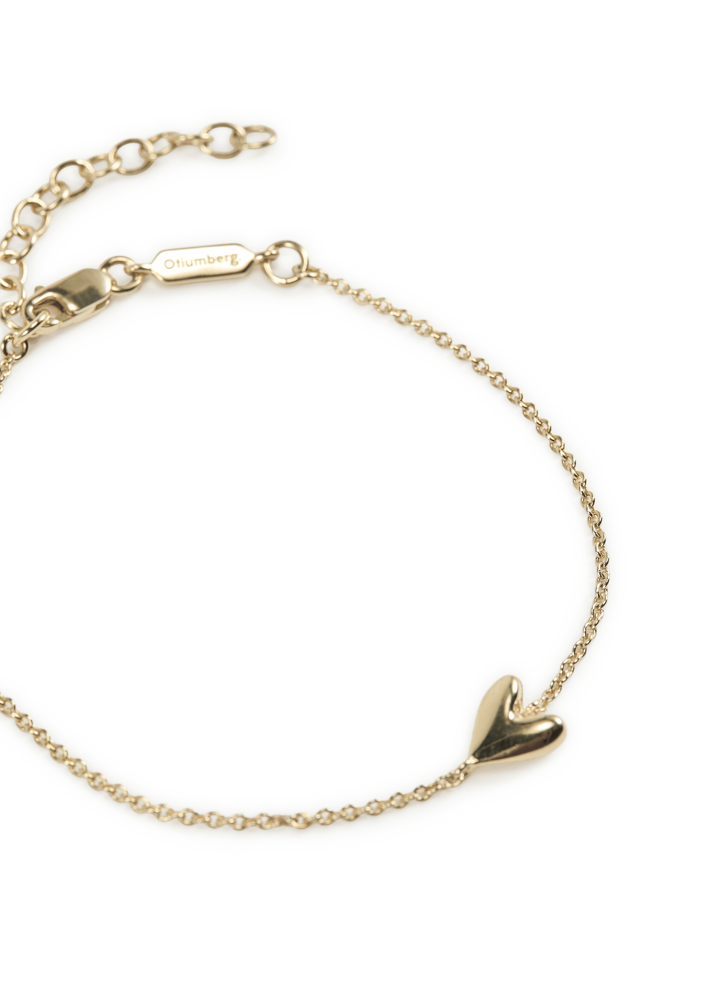 Thin silver bracelet OTIUMBERG Golden