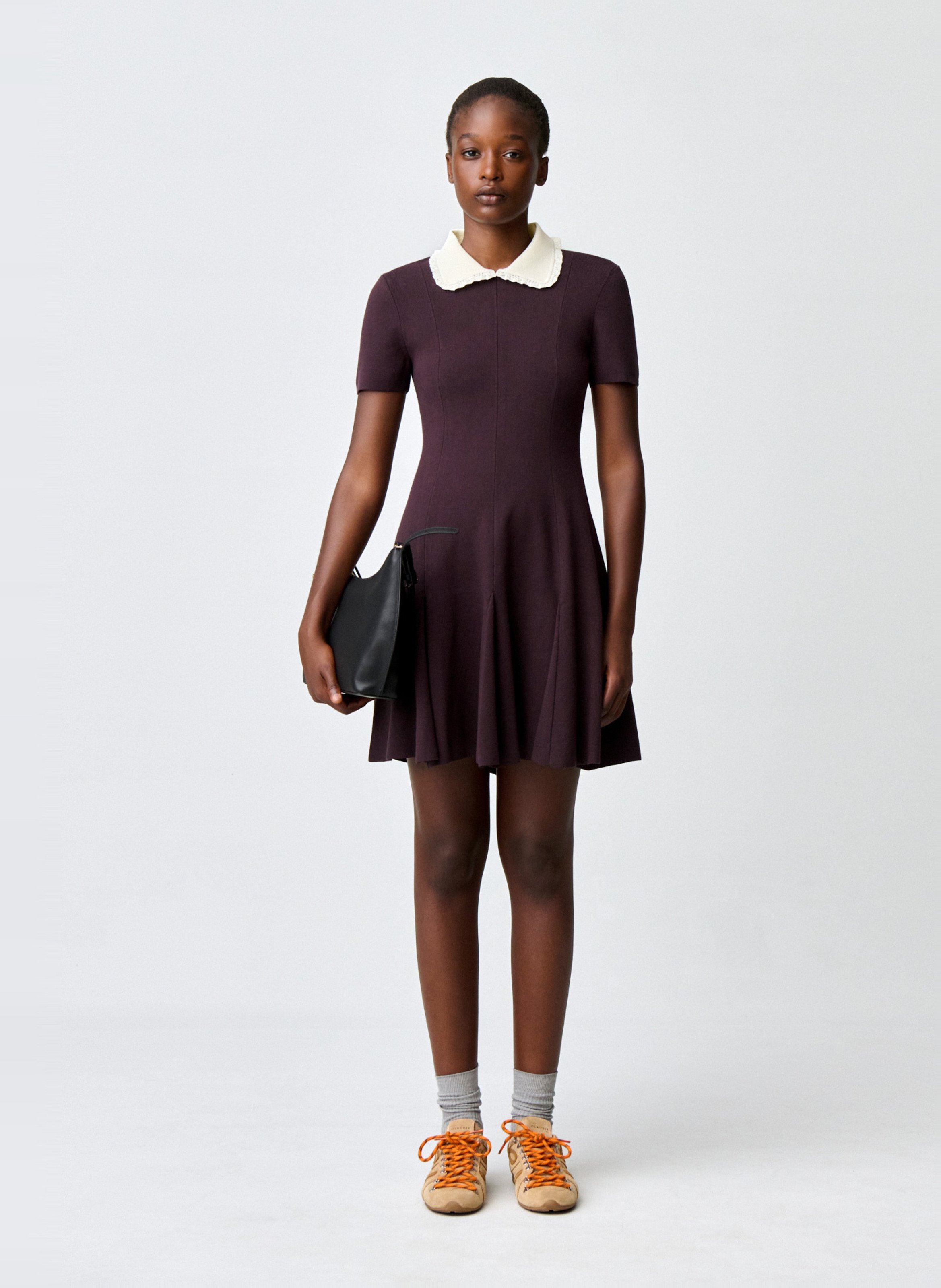 Robe courte évasée col amovible CLAUDIE PIERLOT Multicolore