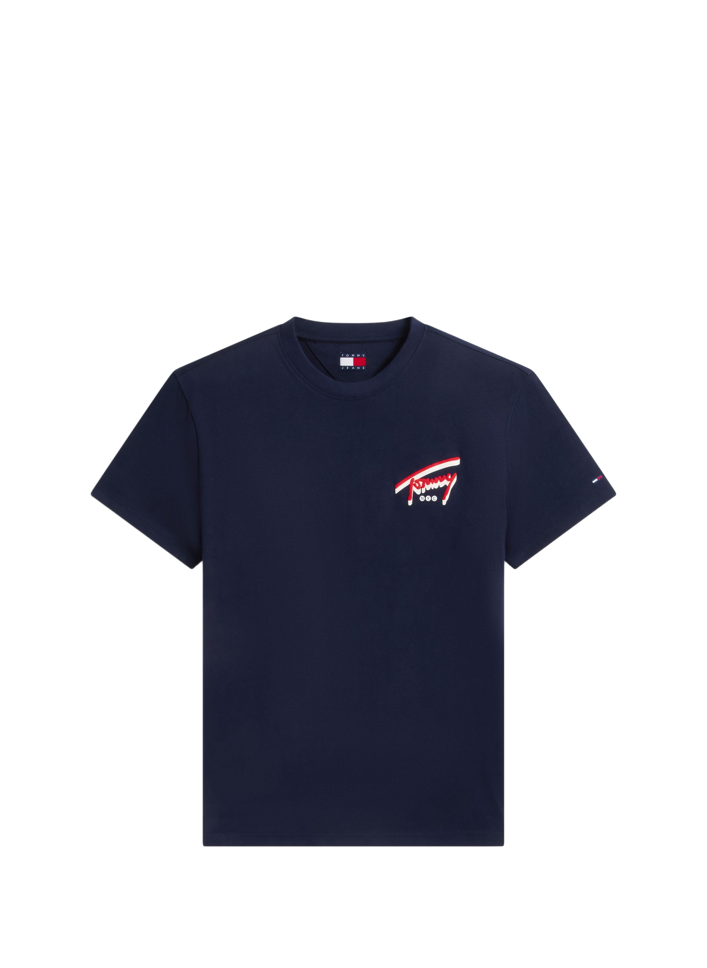 T-shirt droit col rond sérigraphié TOMMY HILFIGER Bleu
