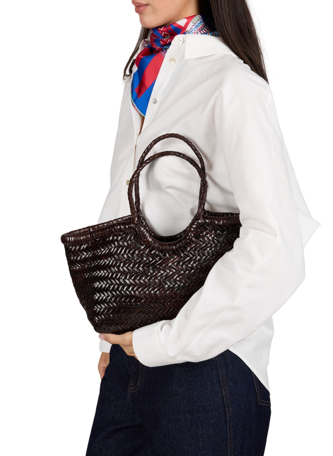 NANTUCKET Ledertasche DRAGON DIFFUSION Braun