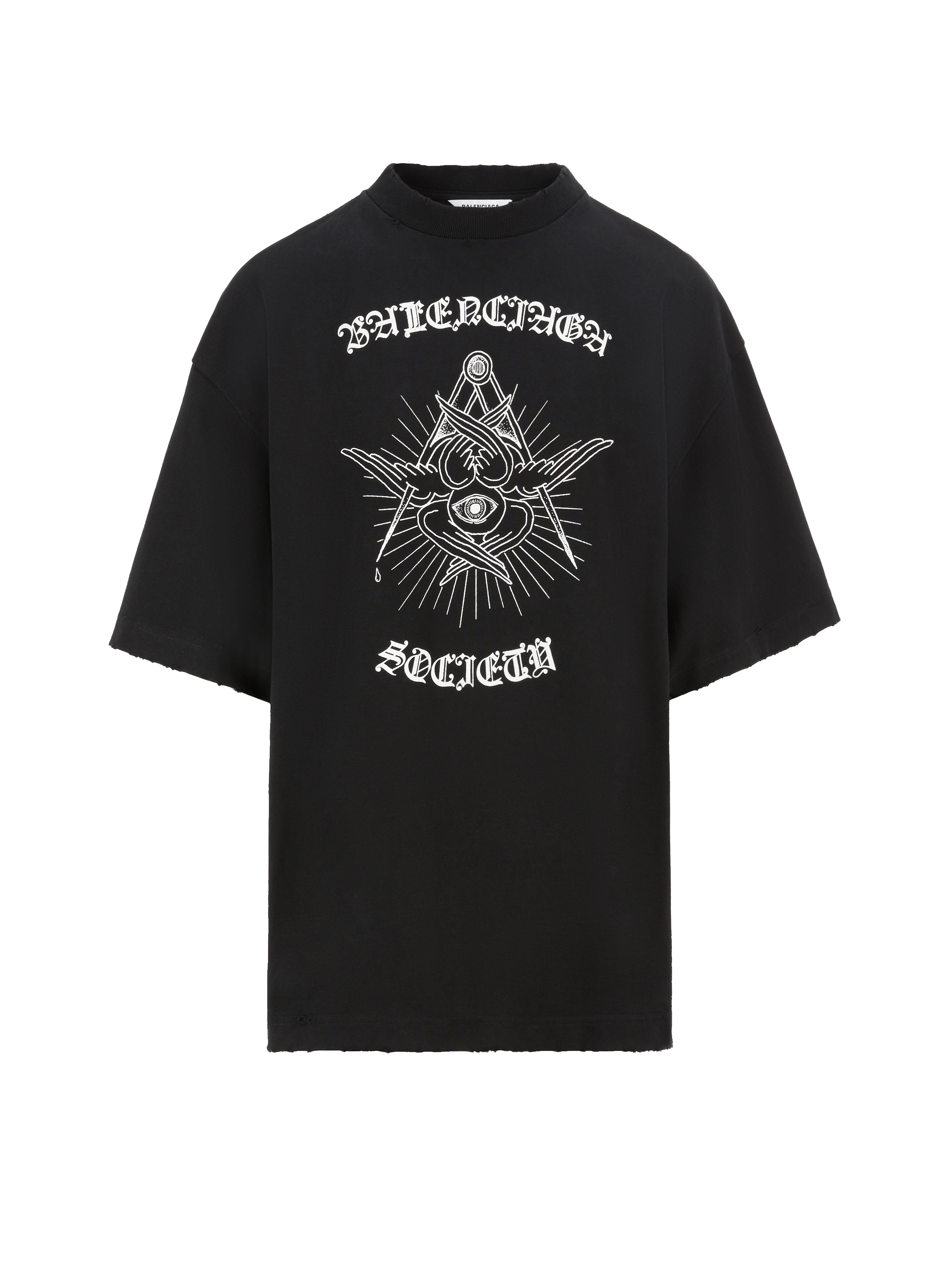 T-shirt oversize Gothic en coton