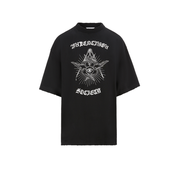 T-shirt oversize Gothic en coton