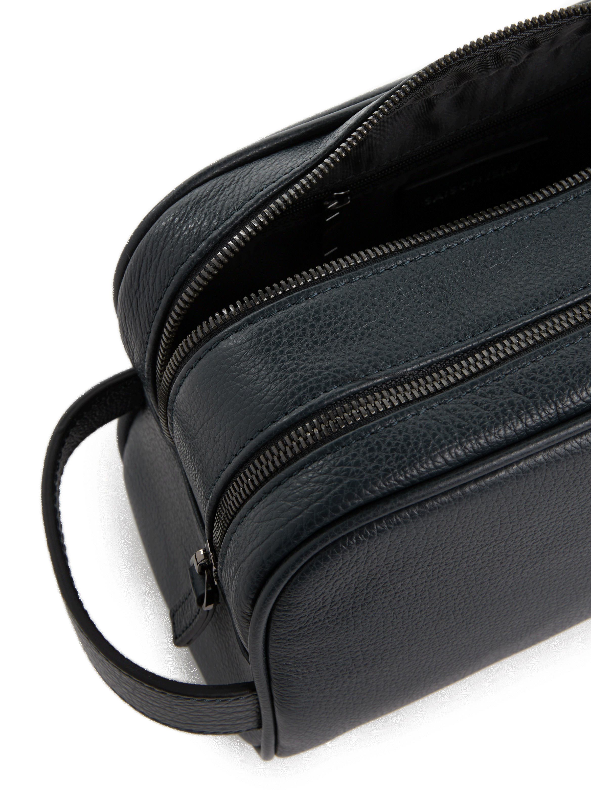 Grained leather toiletry bag SAISON 1865 Blue