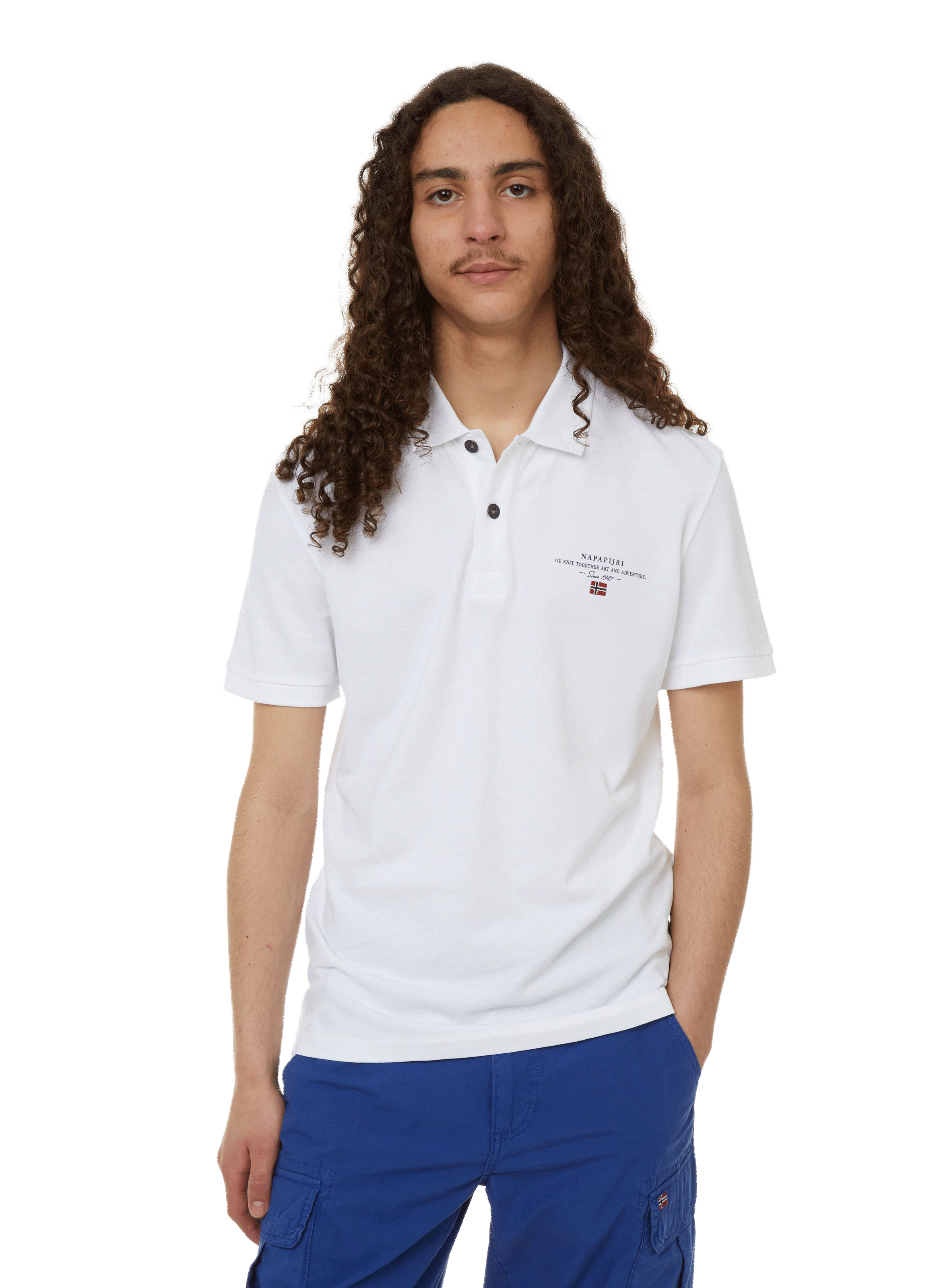 Polo en coton NAPAPIJRI Blanc
