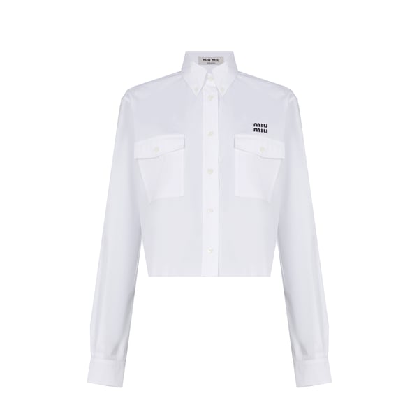 Chemise courte avec poches