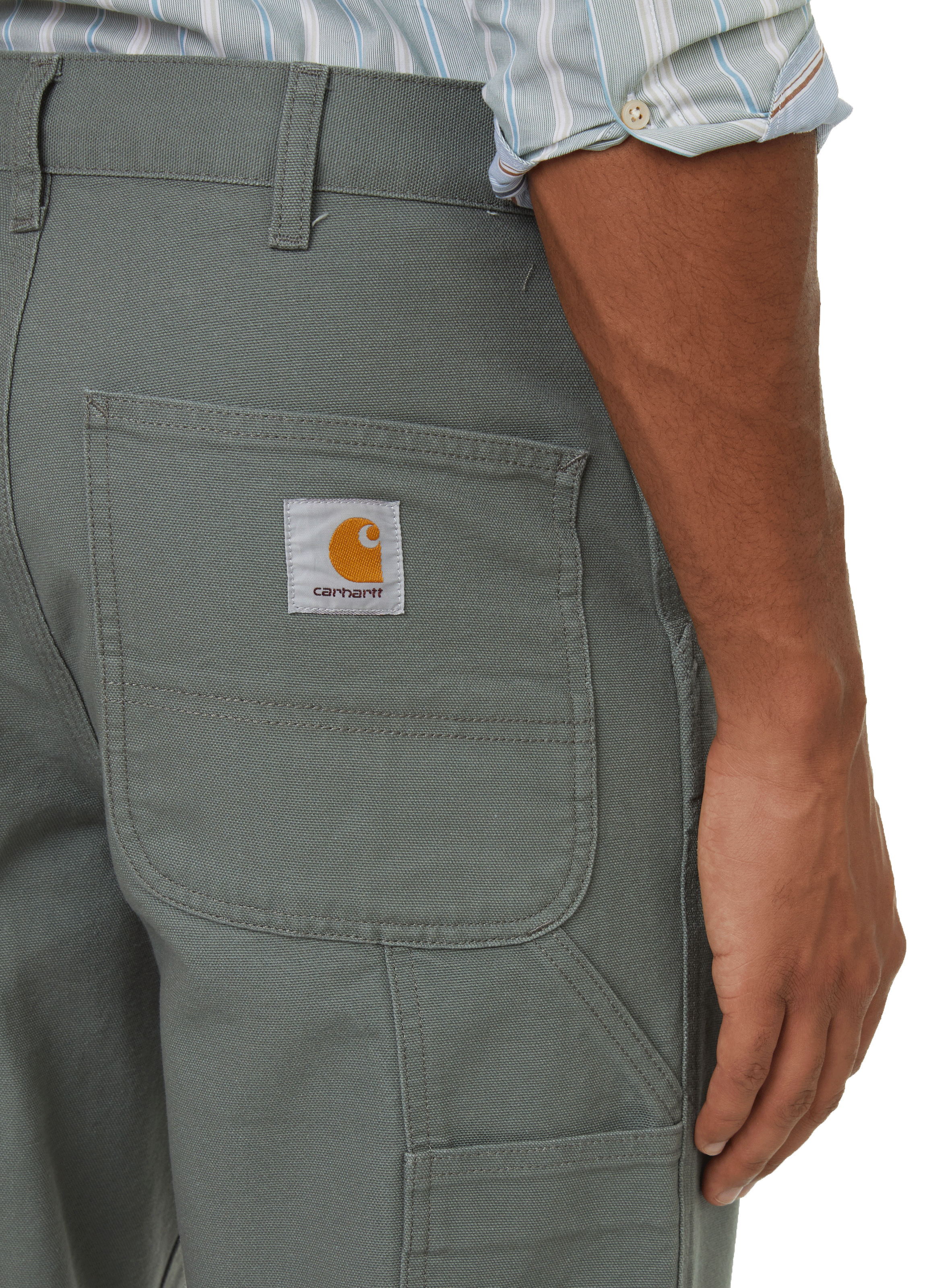 Single Knee cotton trousers CARHARTT WIP Green