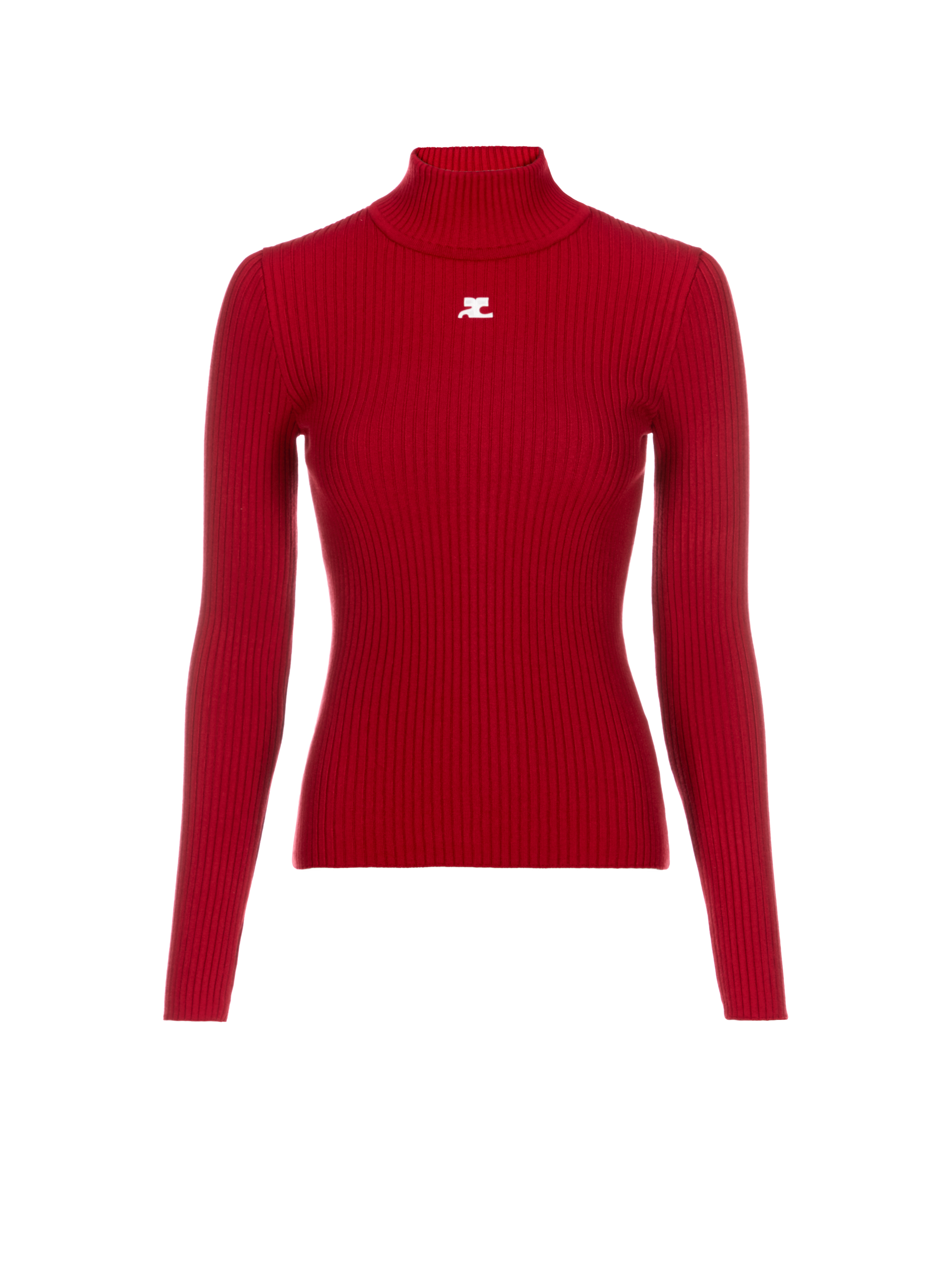 COURRÈGES Reedition knit jumper Red