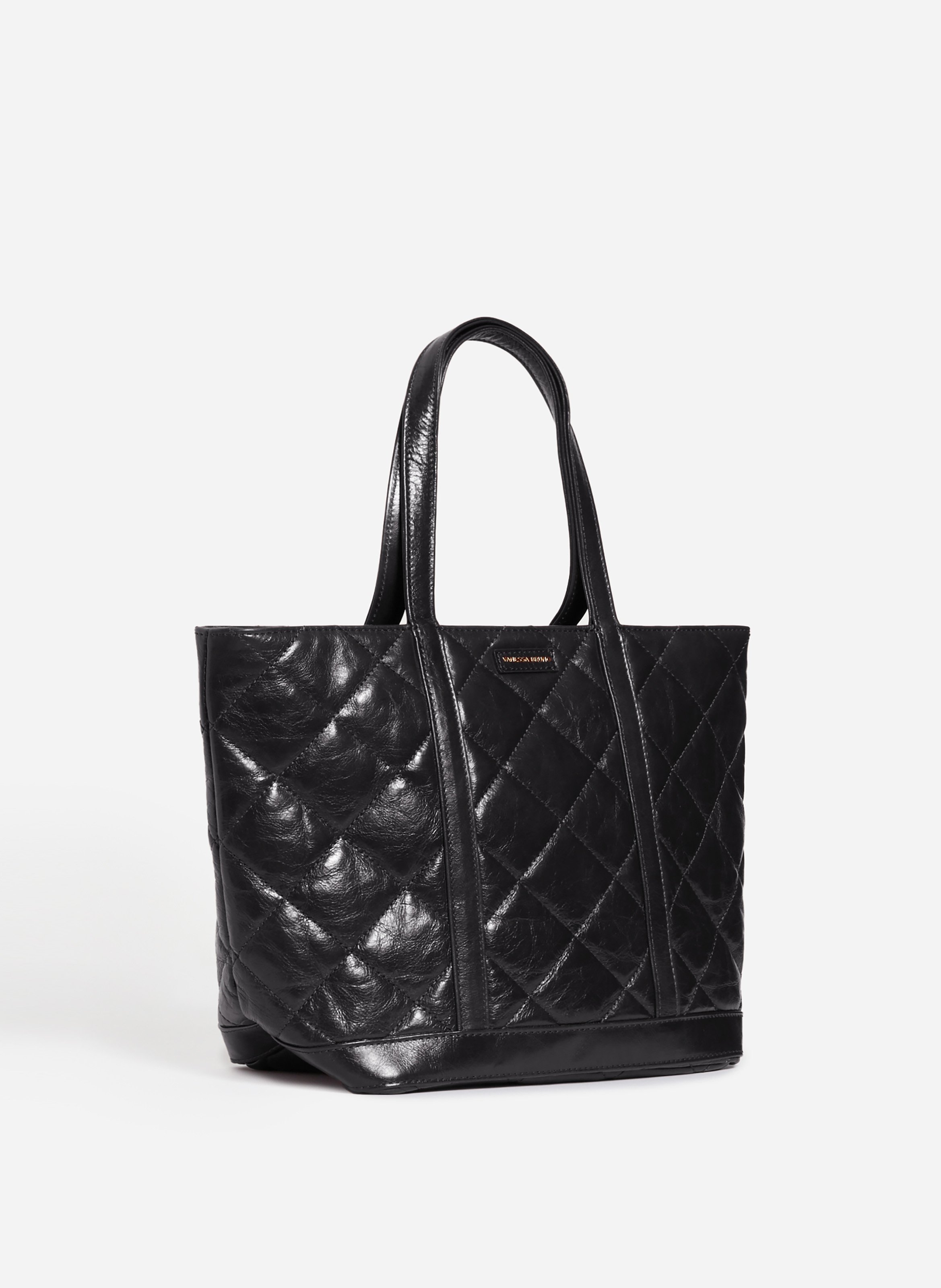 Cabas m en cuir matelassé VANESSA BRUNO Noir