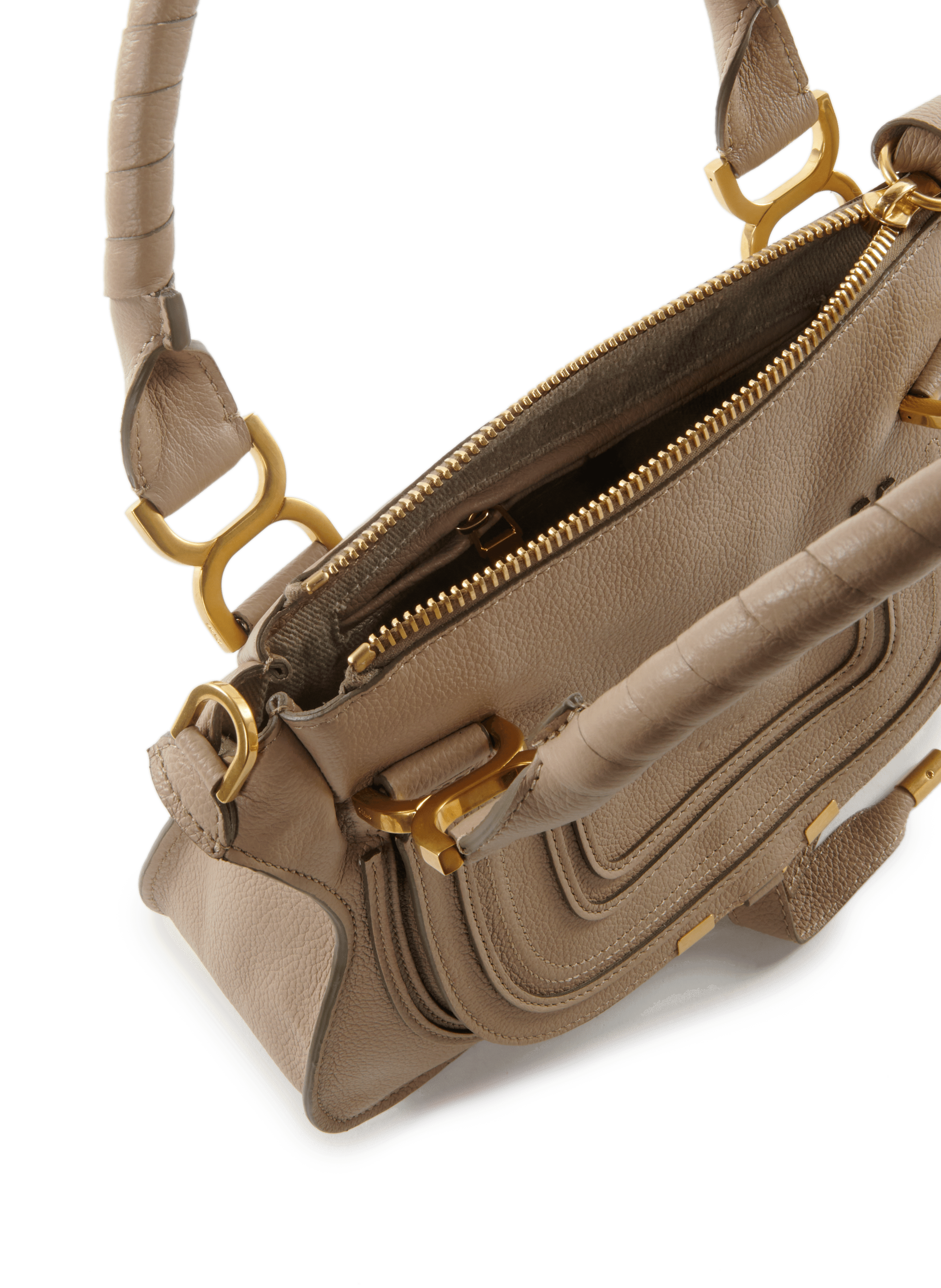 Sac à main Marcie en cuir CHLOÉ Gris