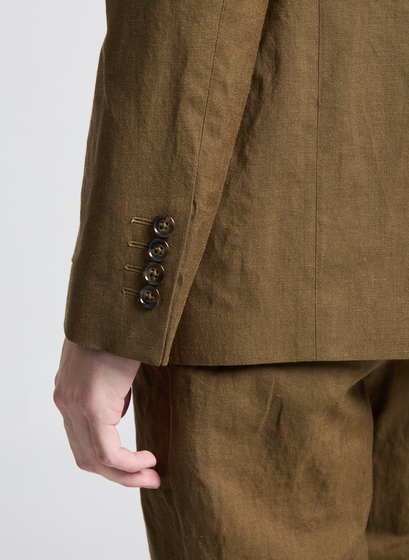 Linen Flin Shirt AU PRINTEMPS PARIS Khaki